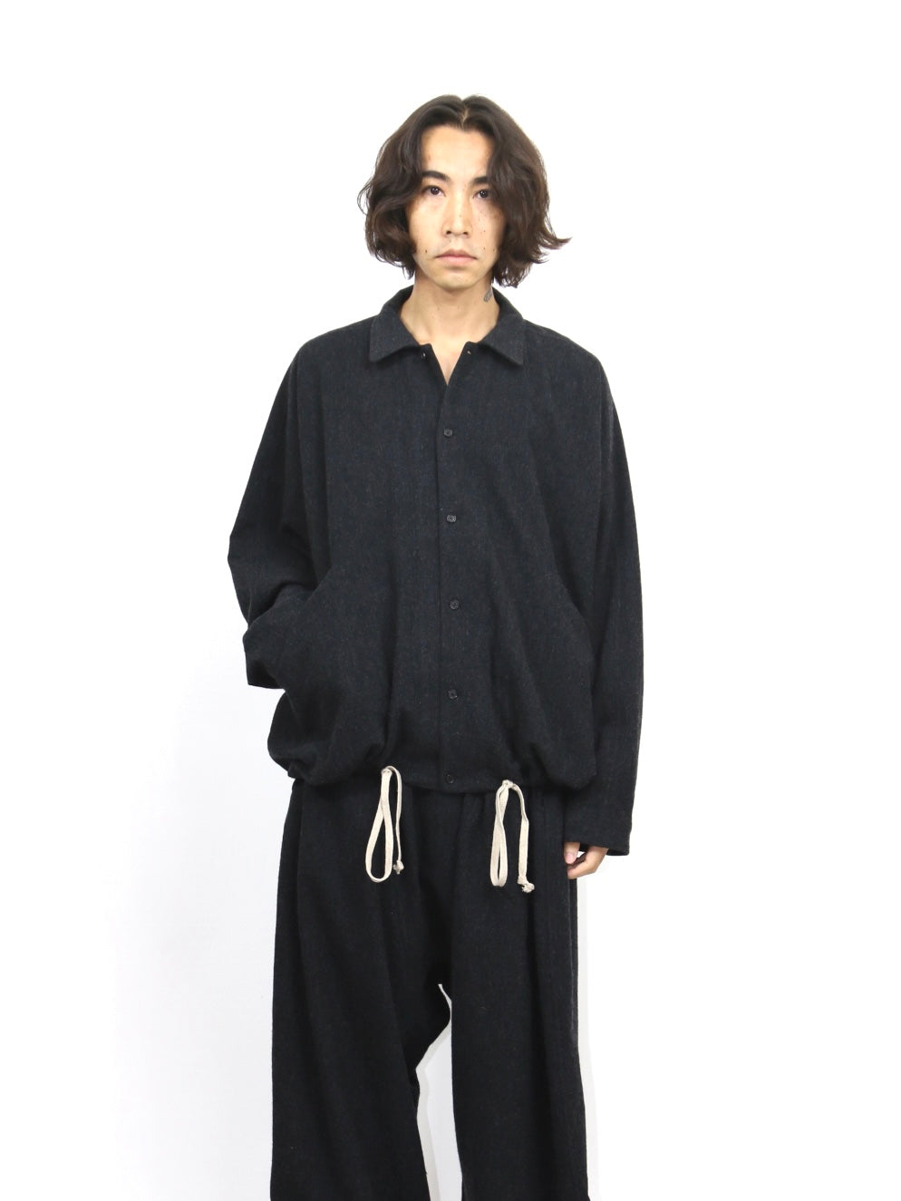 BALLOON SHIRT【O22SRT5】ANTHRACITE