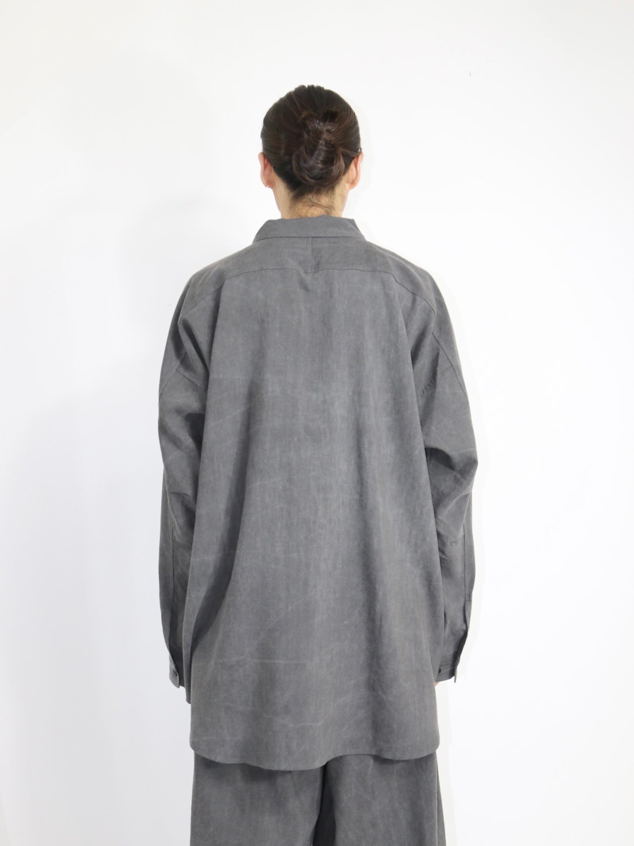 WIDE EASY SHIRT【O20SRT1】OFF BLACK