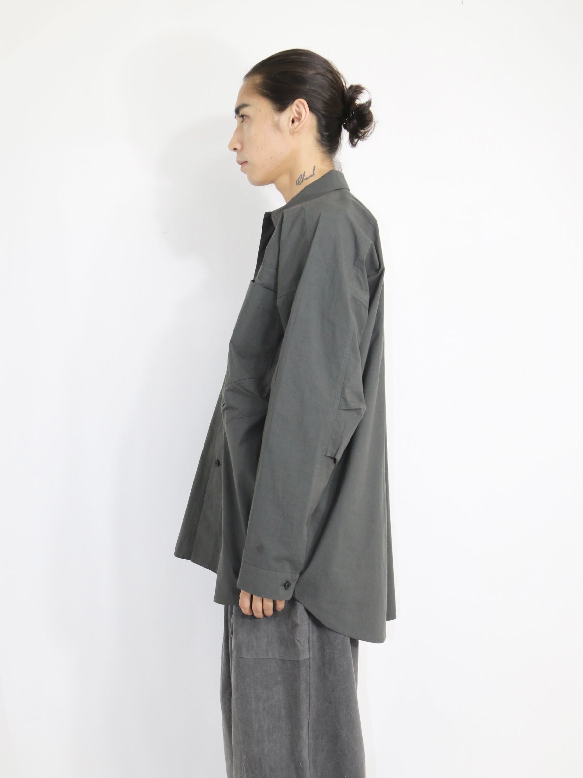 WIDE EASY SHIRT【O20SRT1】DK GREY