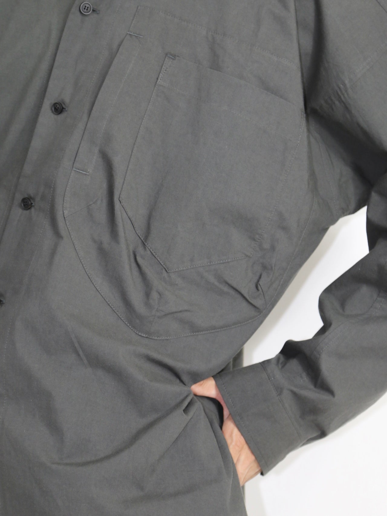 WIDE EASY SHIRT【O20SRT1】DK GREY