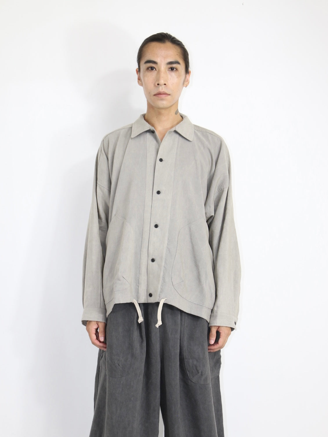 BALLOON SHIRT【O20SRT3】SUMI GREY