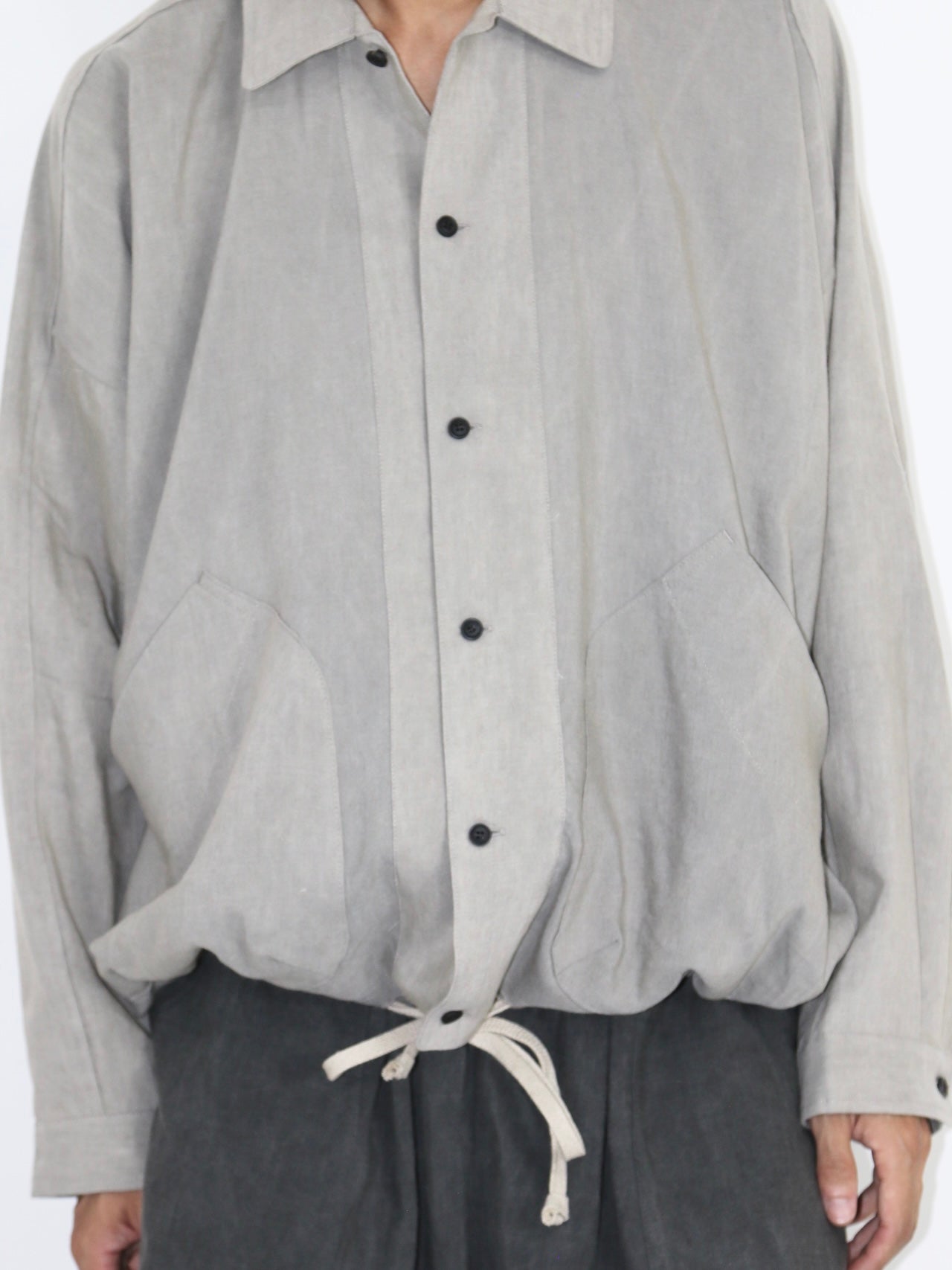 BALLOON SHIRT【O20SRT3】SUMI GREY