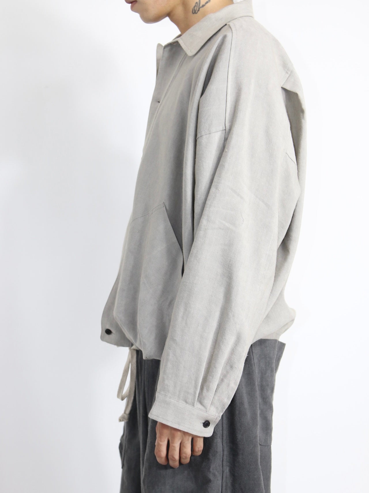 BALLOON SHIRT【O20SRT3】SUMI GREY