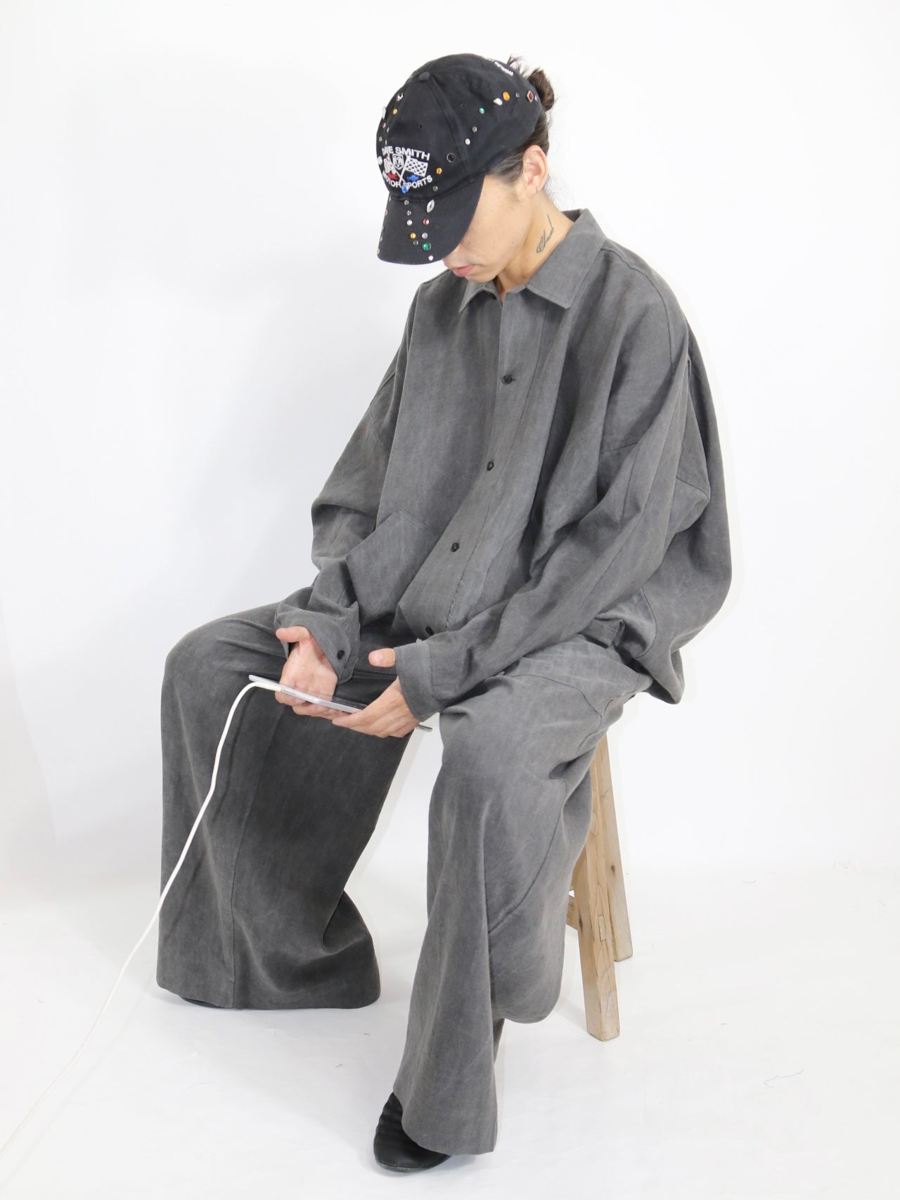 BALLOON SHIRT【O20SRT3】OFF BLACK