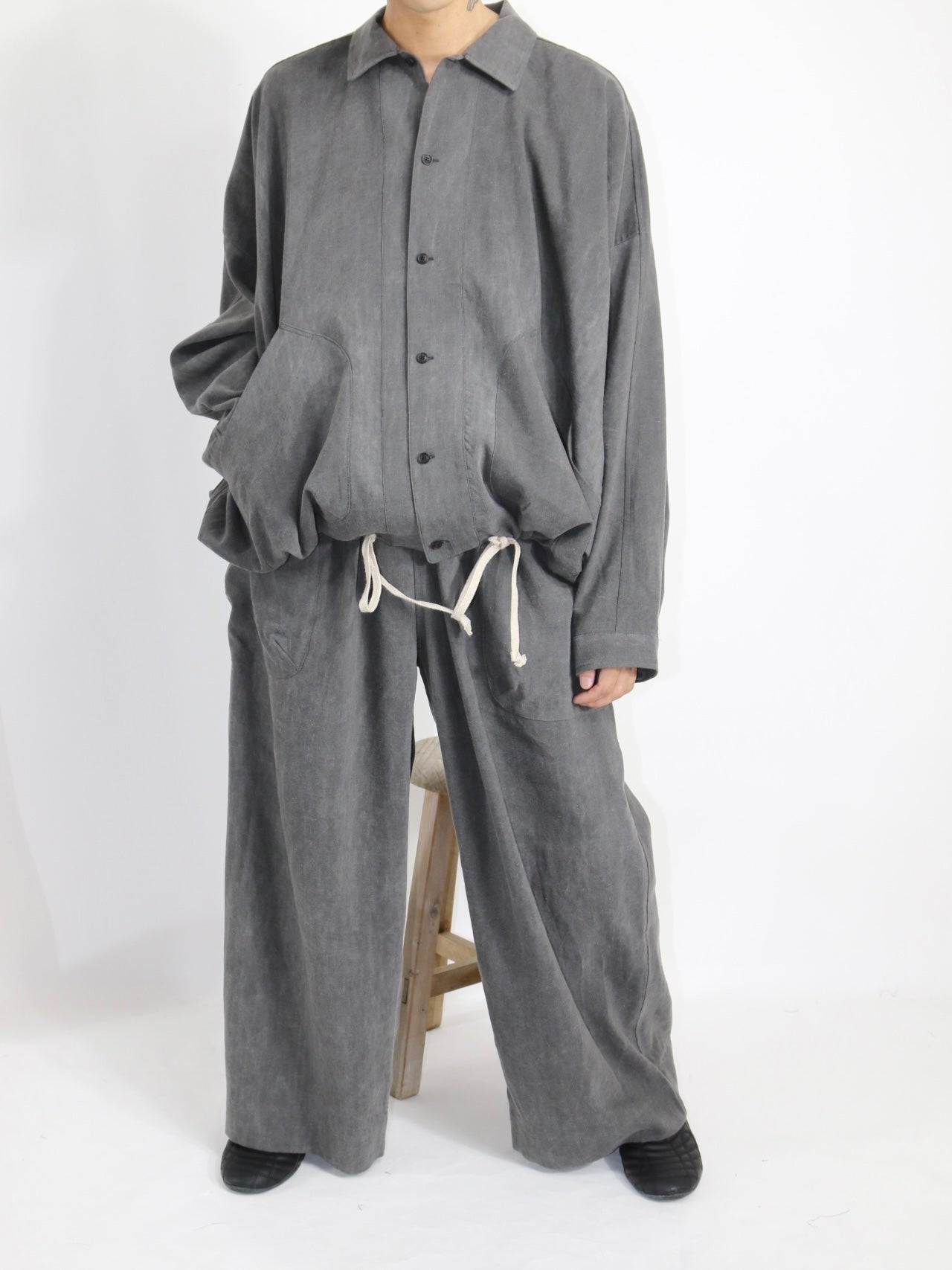 BALLOON SHIRT【O20SRT3】OFF BLACK