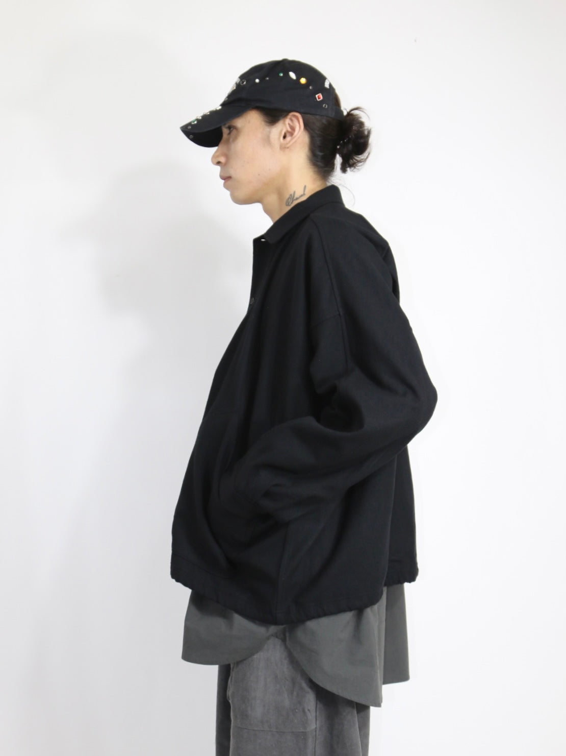 BALLOON SHIRT【O20SRT3】BLACK