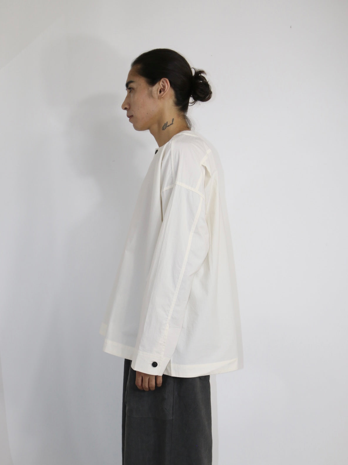 WOVEN LONG SLEEVE TEE【O20WTS1】KINARI
