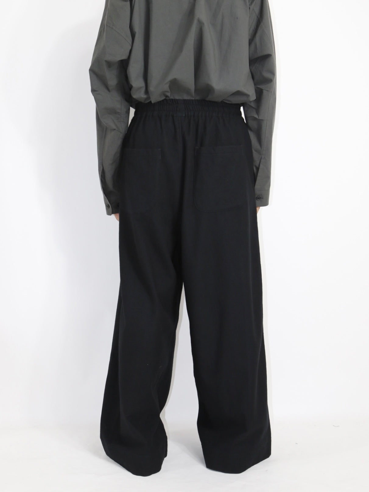 WIDE EASY PANTS【O20TR1】BLACK
