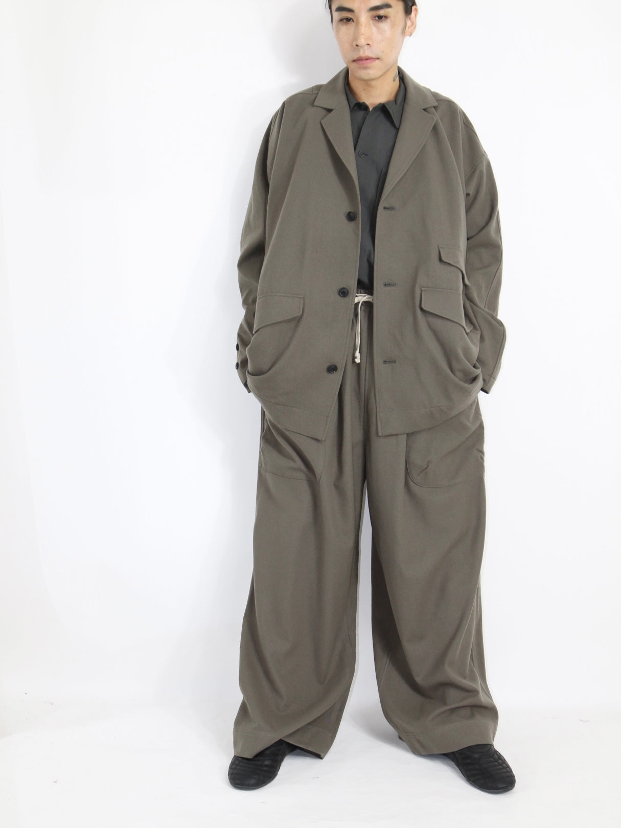 WIDE EASY PANTS【O20TR1】TAUPE