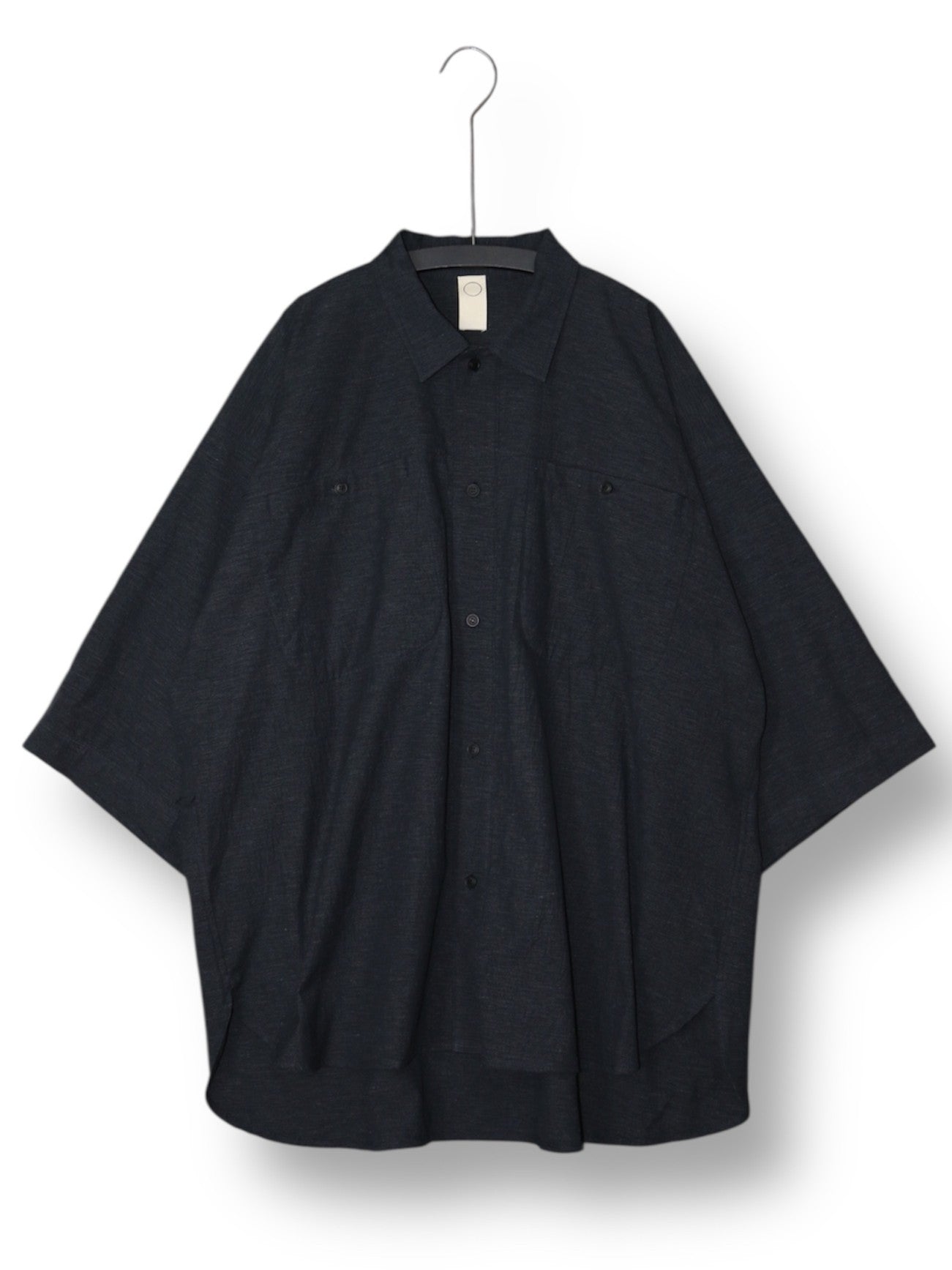 OVERSIZED SHORT SLEEVE SHIRT【O21SRT1】ANTHRACITE
