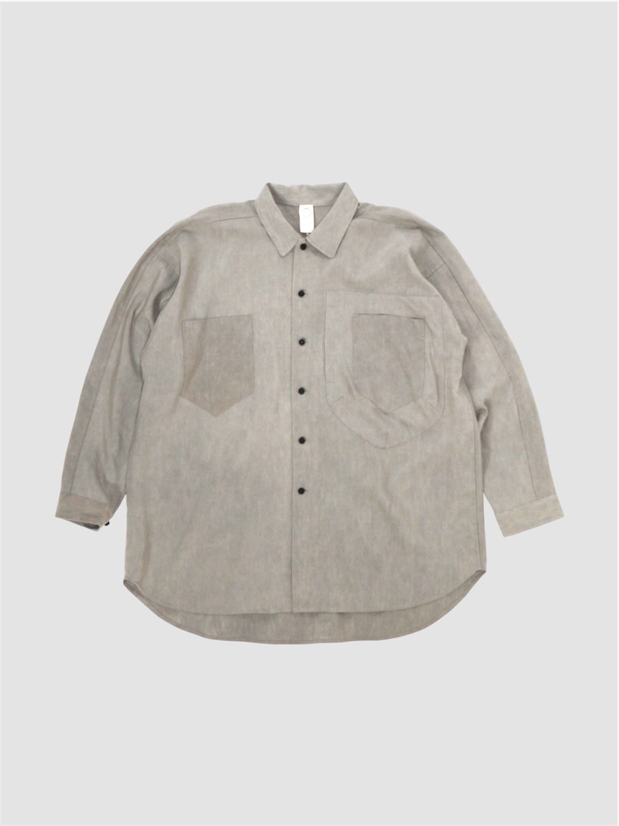 WIDE EASY SHIRT【O20SRT1】SUMI GREY
