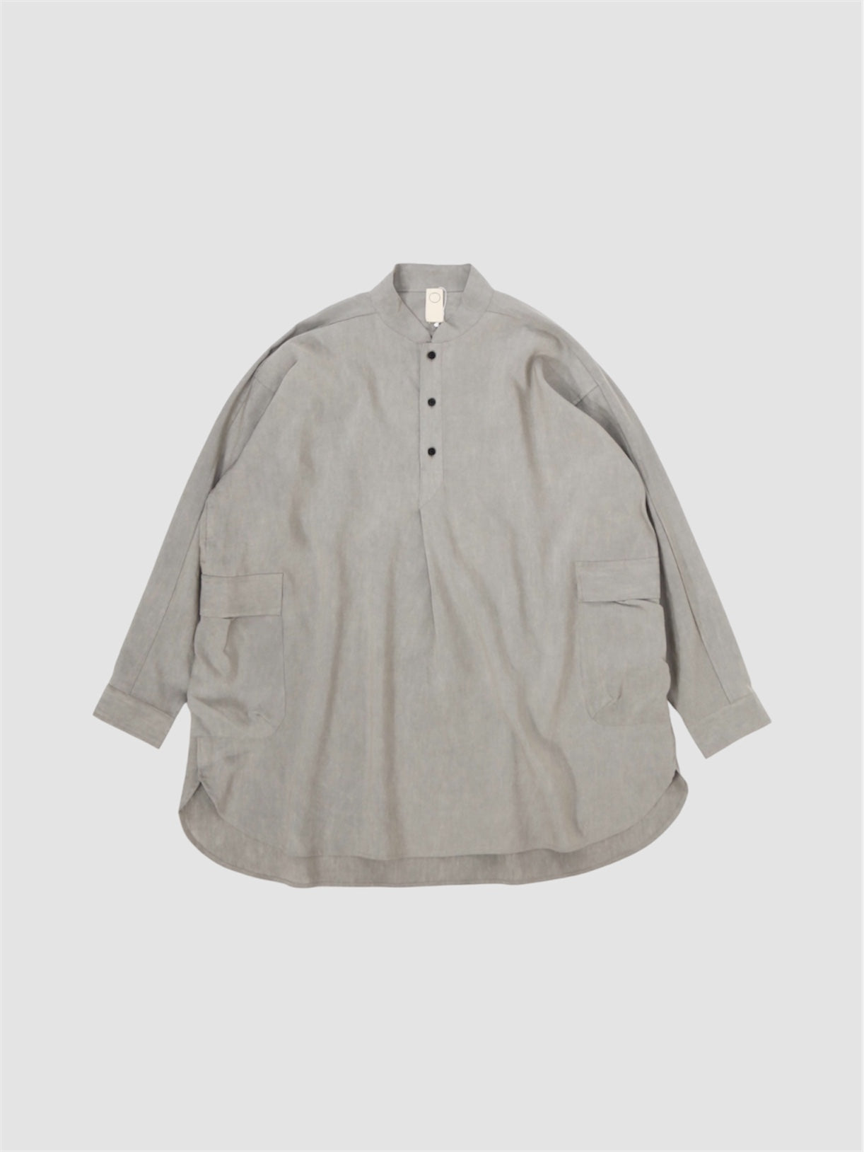 GRANDAD SHIRT【O20SRT2】SUMI GREY