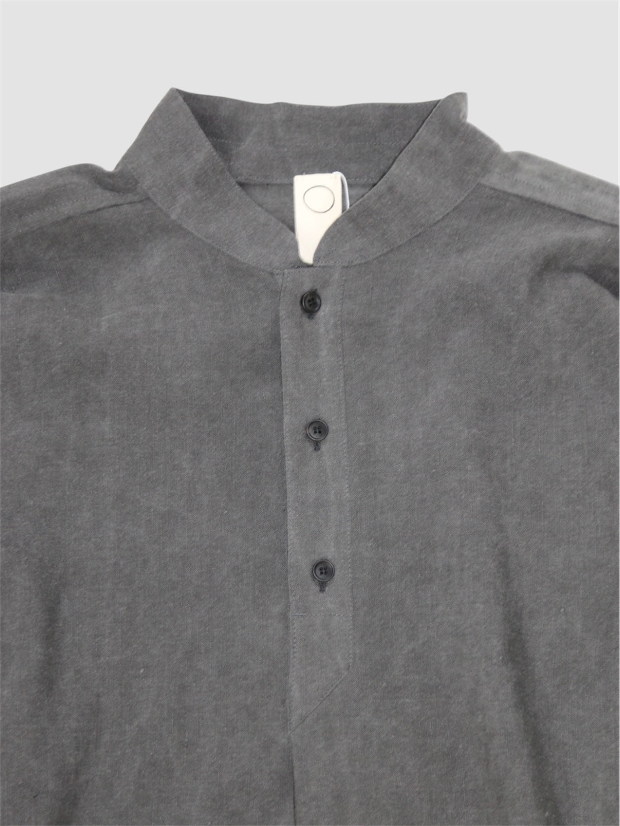 GRANDAD SHIRT【O20SRT2】OFF BLACK