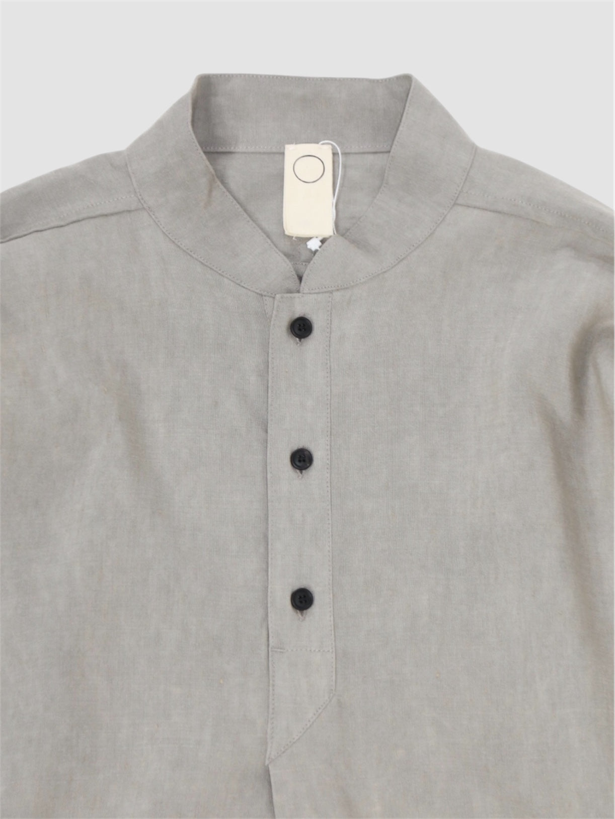 GRANDAD SHIRT【O20SRT2】SUMI GREY