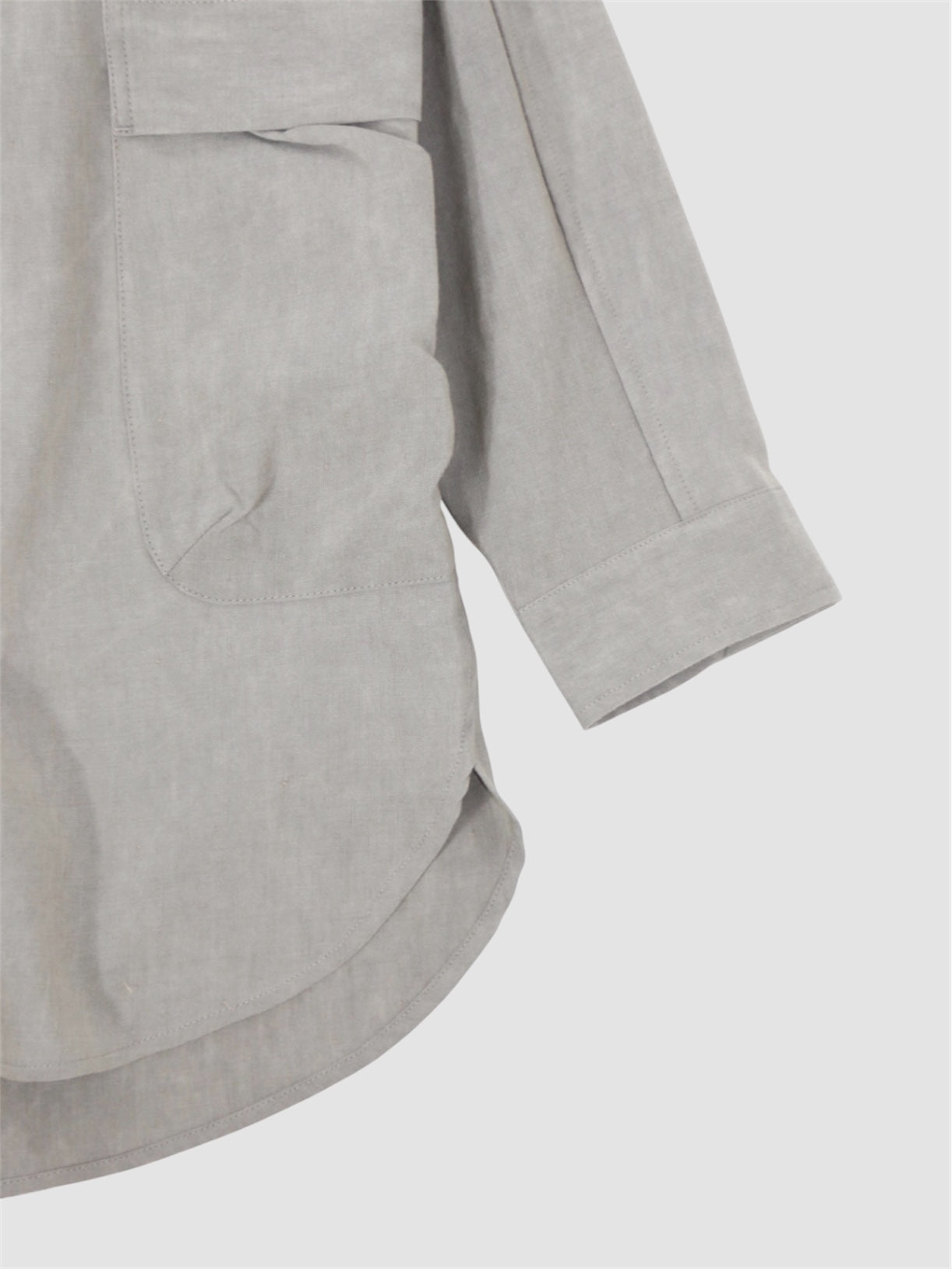 GRANDAD SHIRT【O20SRT2】SUMI GREY