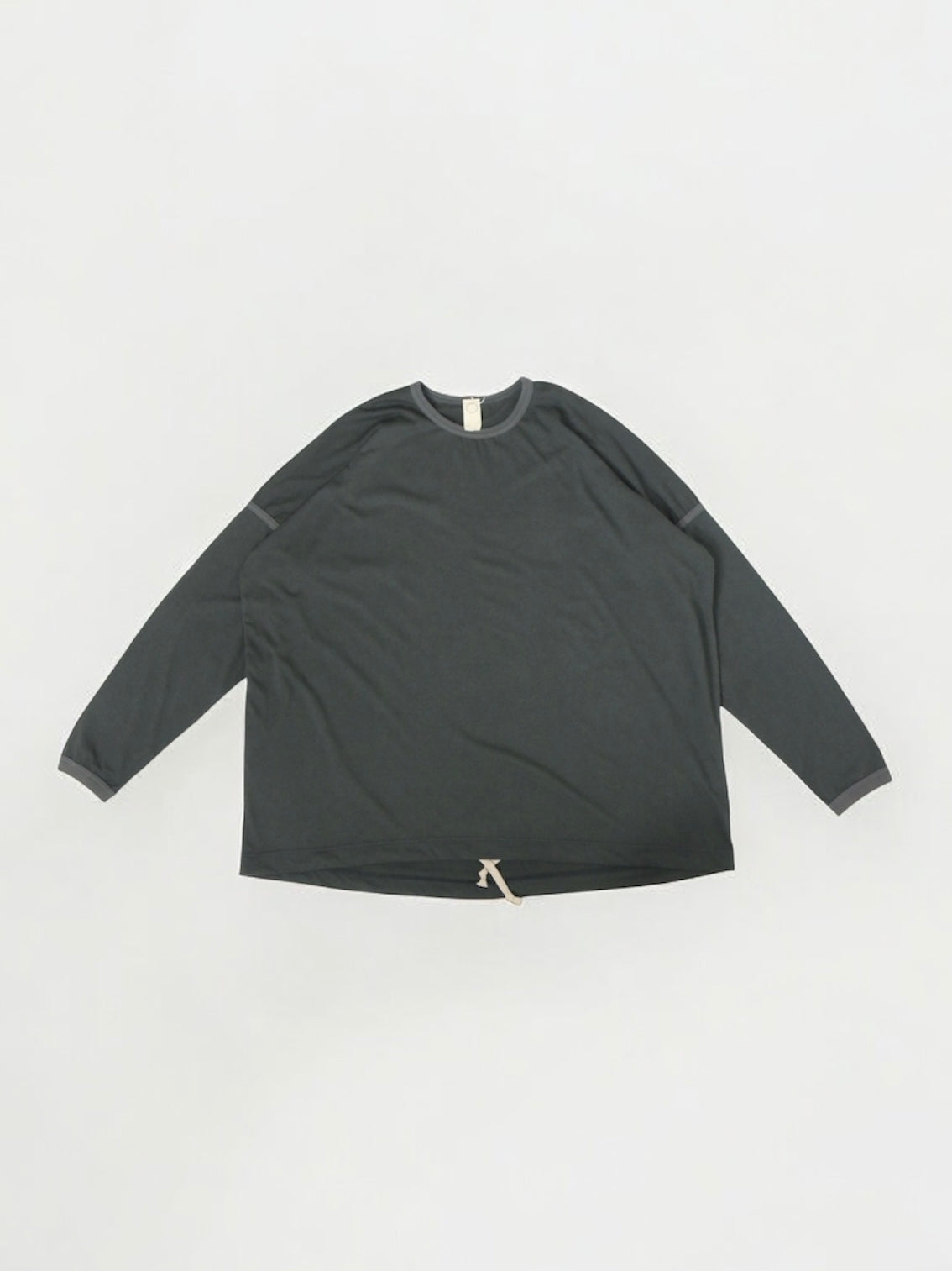 LONG SLEEVE BALLOON TEE【O20TS1】OFF BLACK