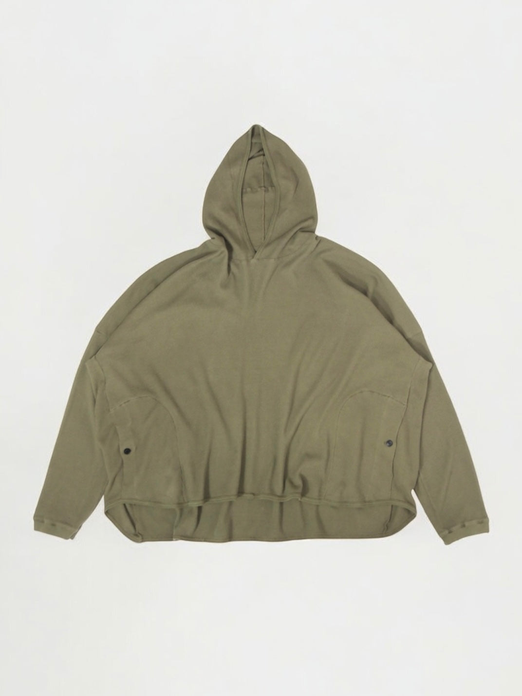 WIDE FIT HOODED WAFFLE【O20TS4】ARMY GREEN