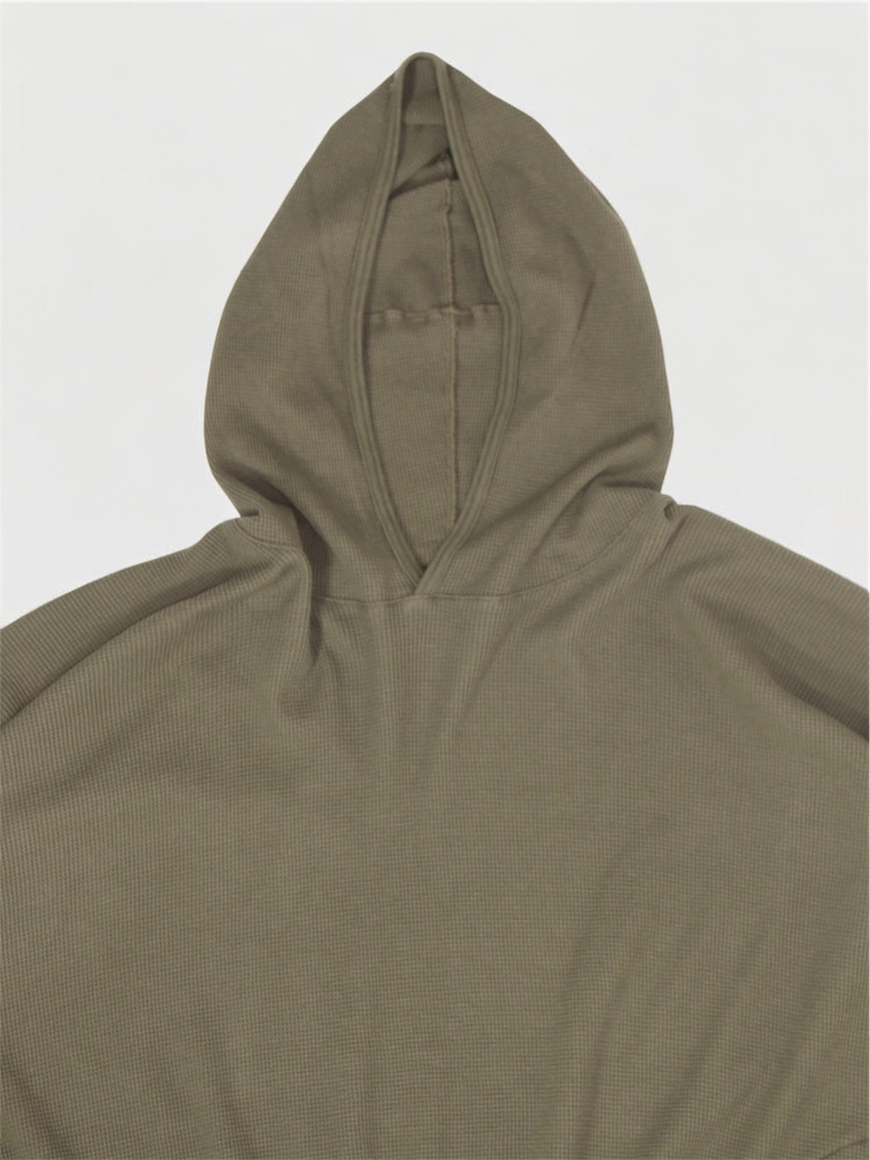 WIDE FIT HOODED WAFFLE【O20TS4】ARMY GREEN