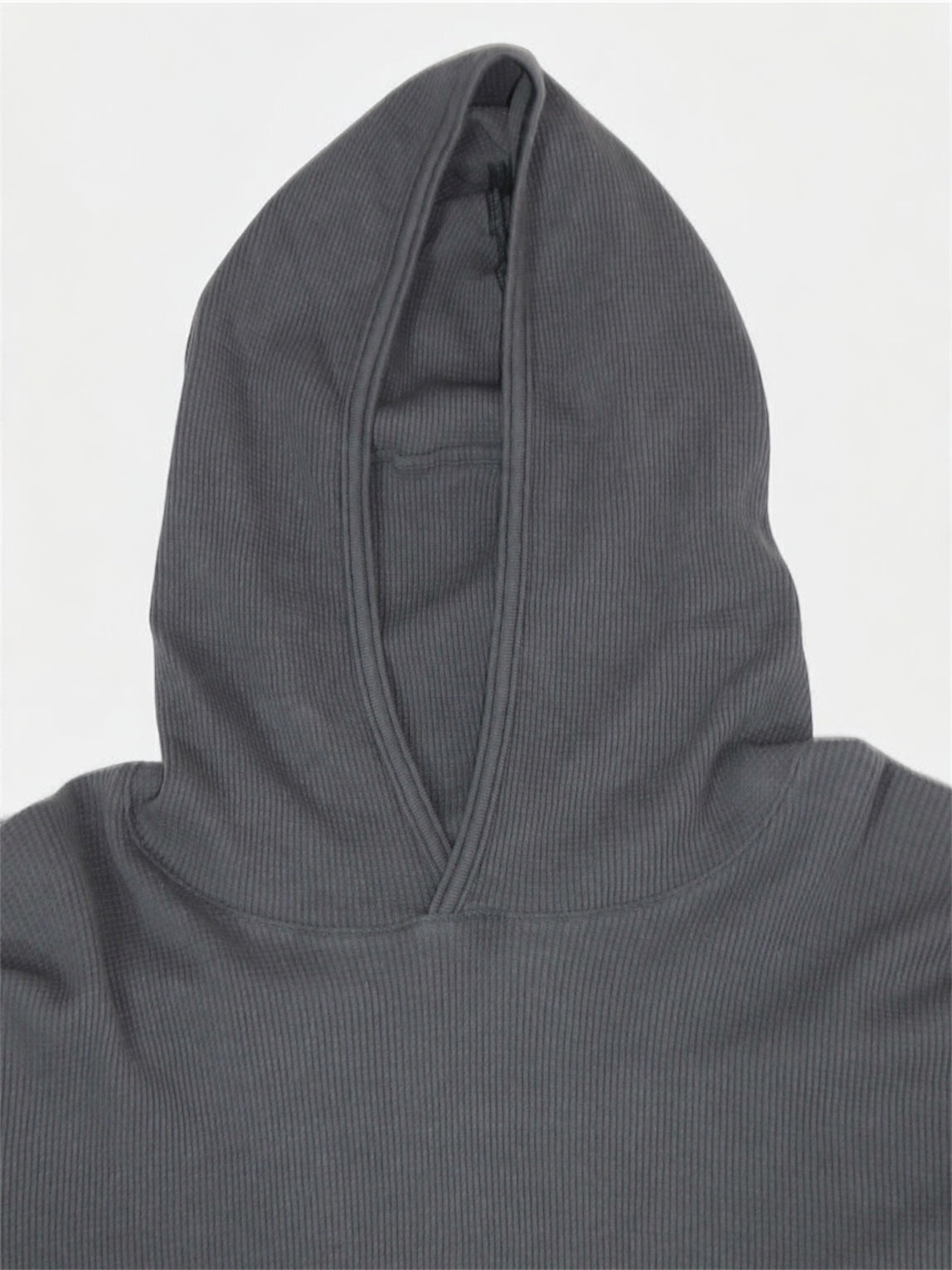 WIDE FIT HOODED WAFFLE【O20TS4】ANTHRACITE