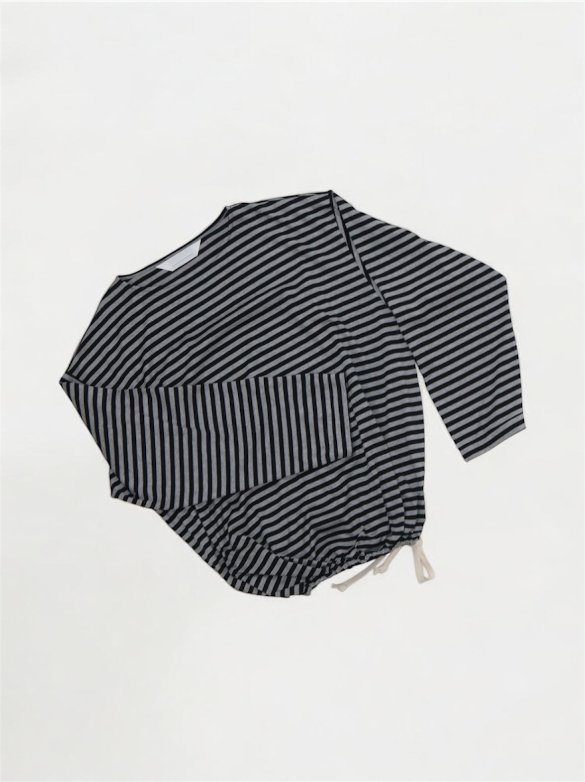 BALLOON BASUQUE TOP【A-106】BLACK/GREY