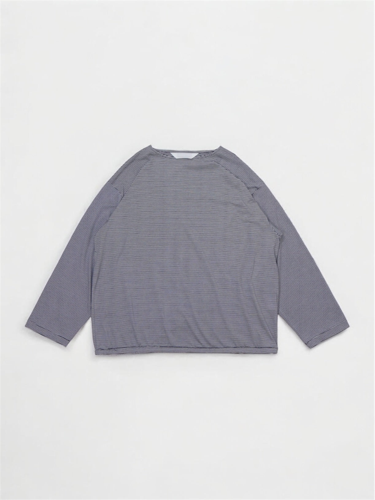 BALLOON BASUQUE TOP【A-106】WHITE/NAVY narrow