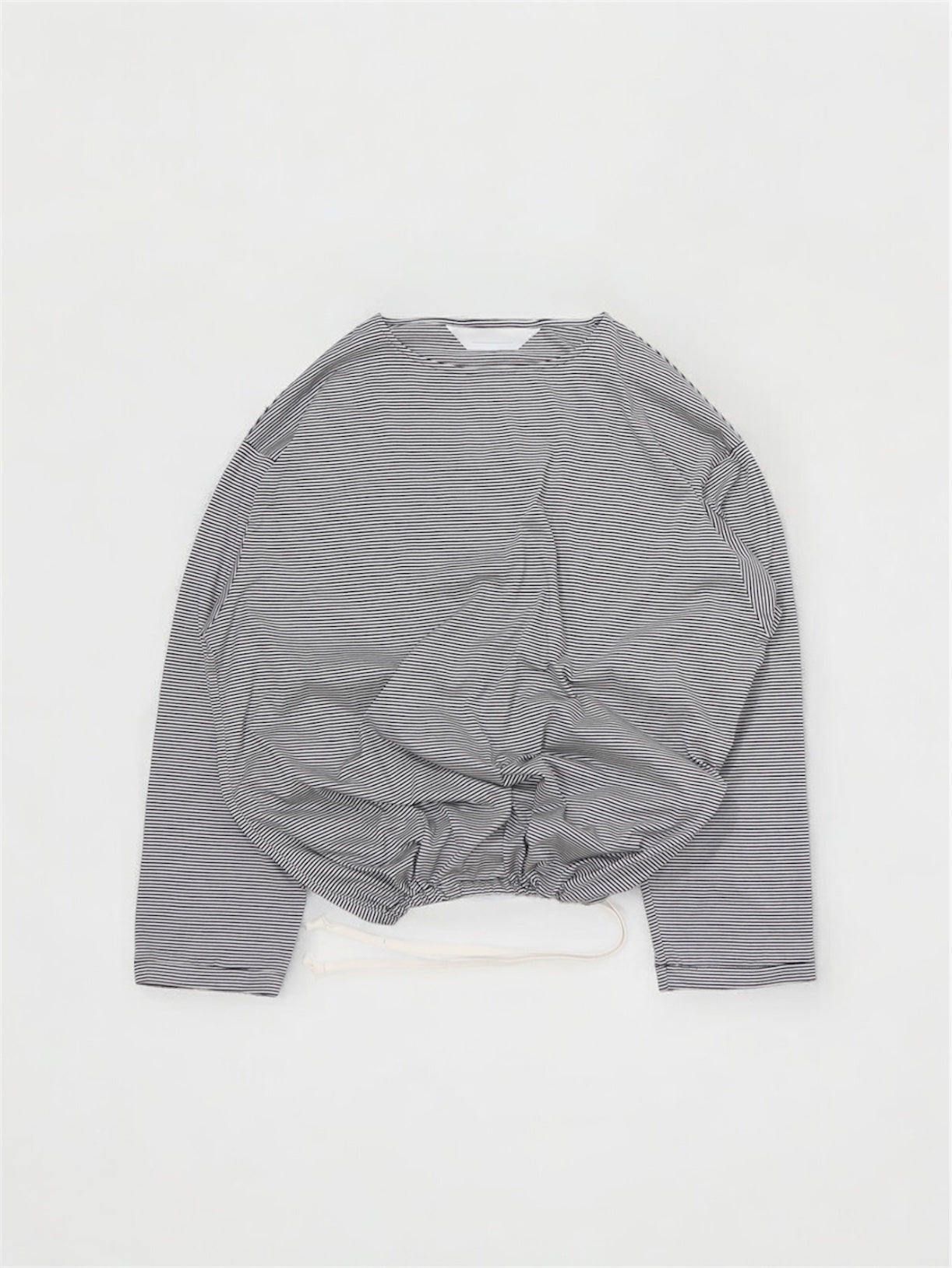 BALLOON BASUQUE TOP【A-106】ECRU/BLACK narrow