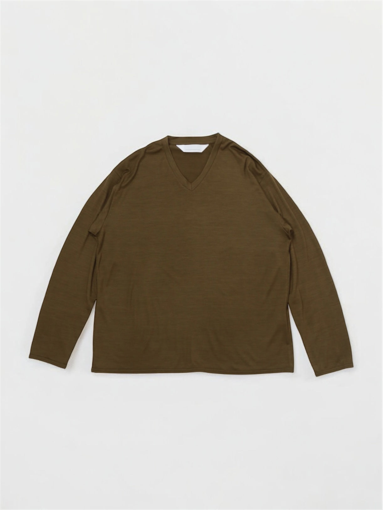 MERINO V NECK【A-107】COYOTE
