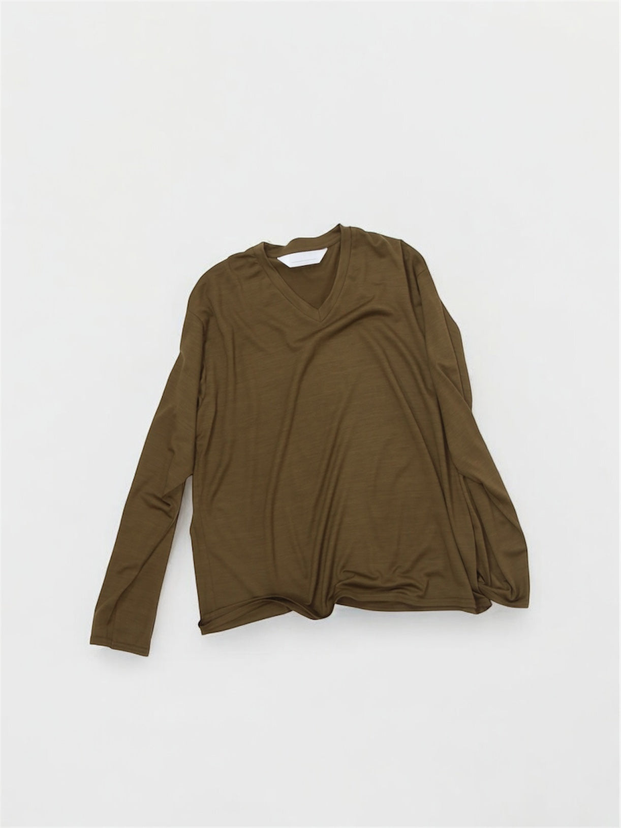 MERINO V NECK【A-107】COYOTE