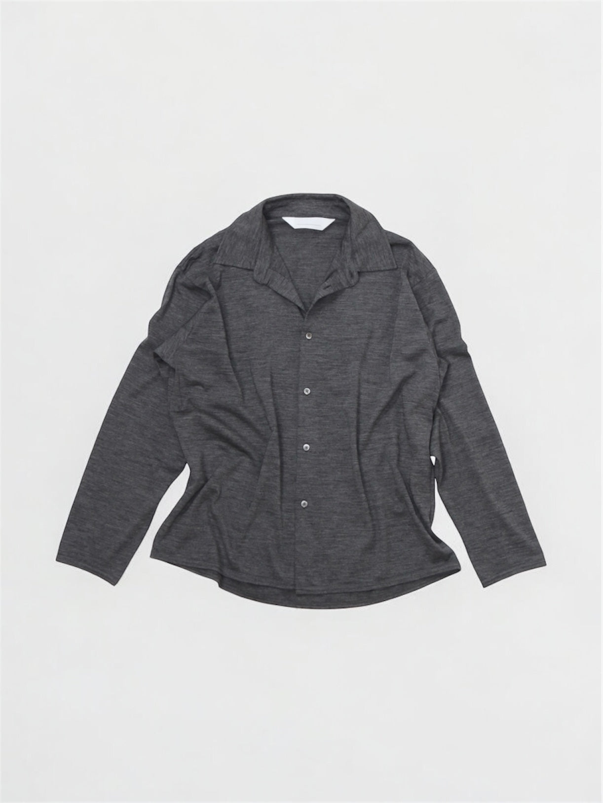 MERINO SHIRTS【A-109】MID GREY