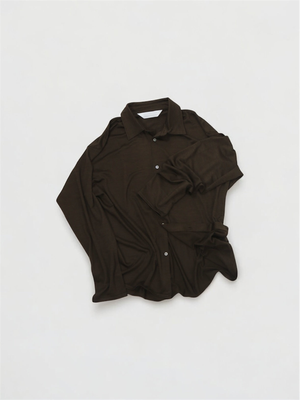 MERINO SHIRTS【A-109】DK BROWN