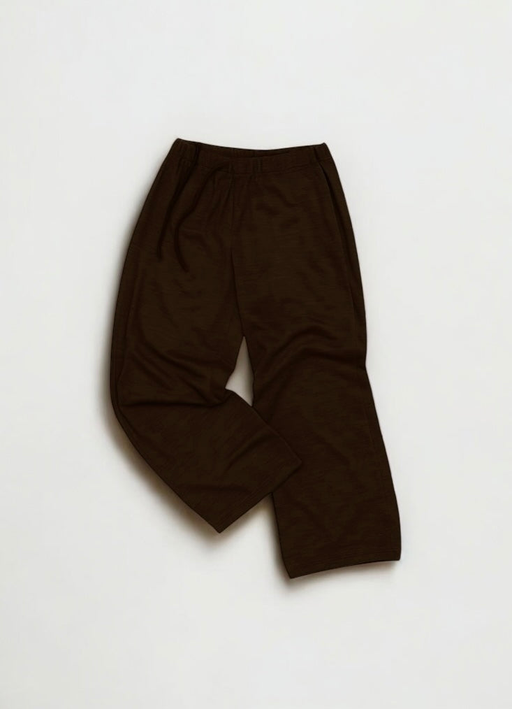 MERINO SLEEPY PANTS【A-108】DK BROWN