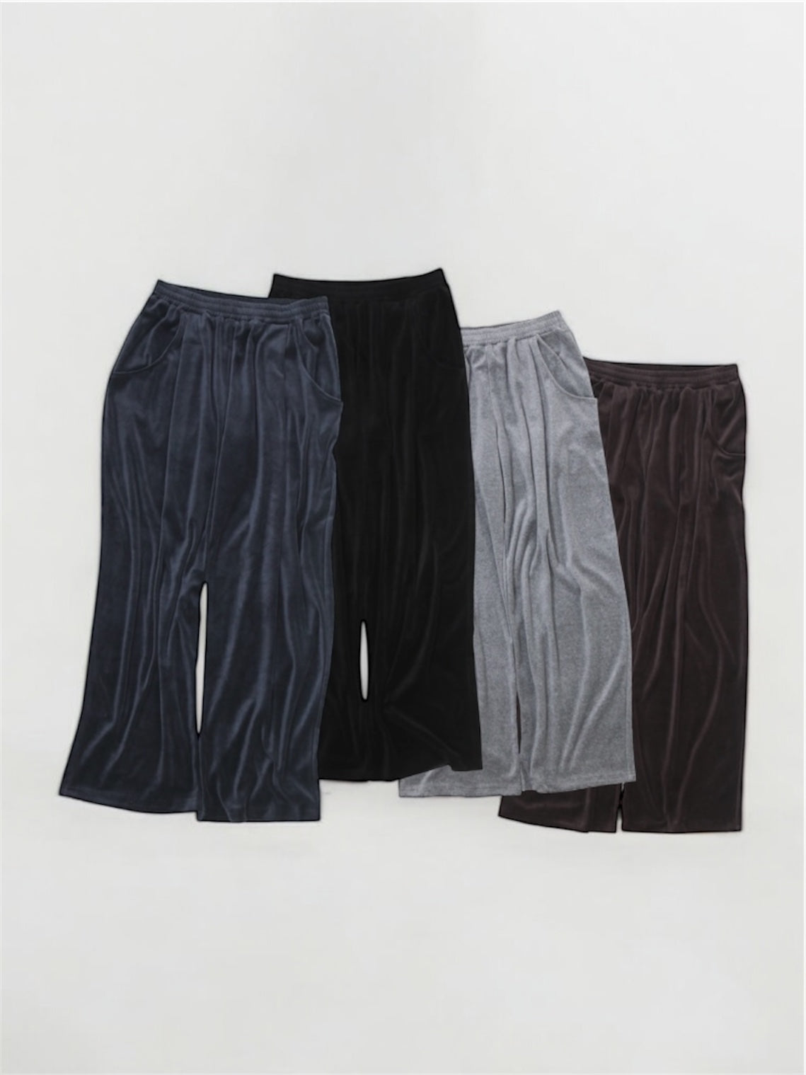 VELOUR TUCK PANTS 【A-111】HEATHER