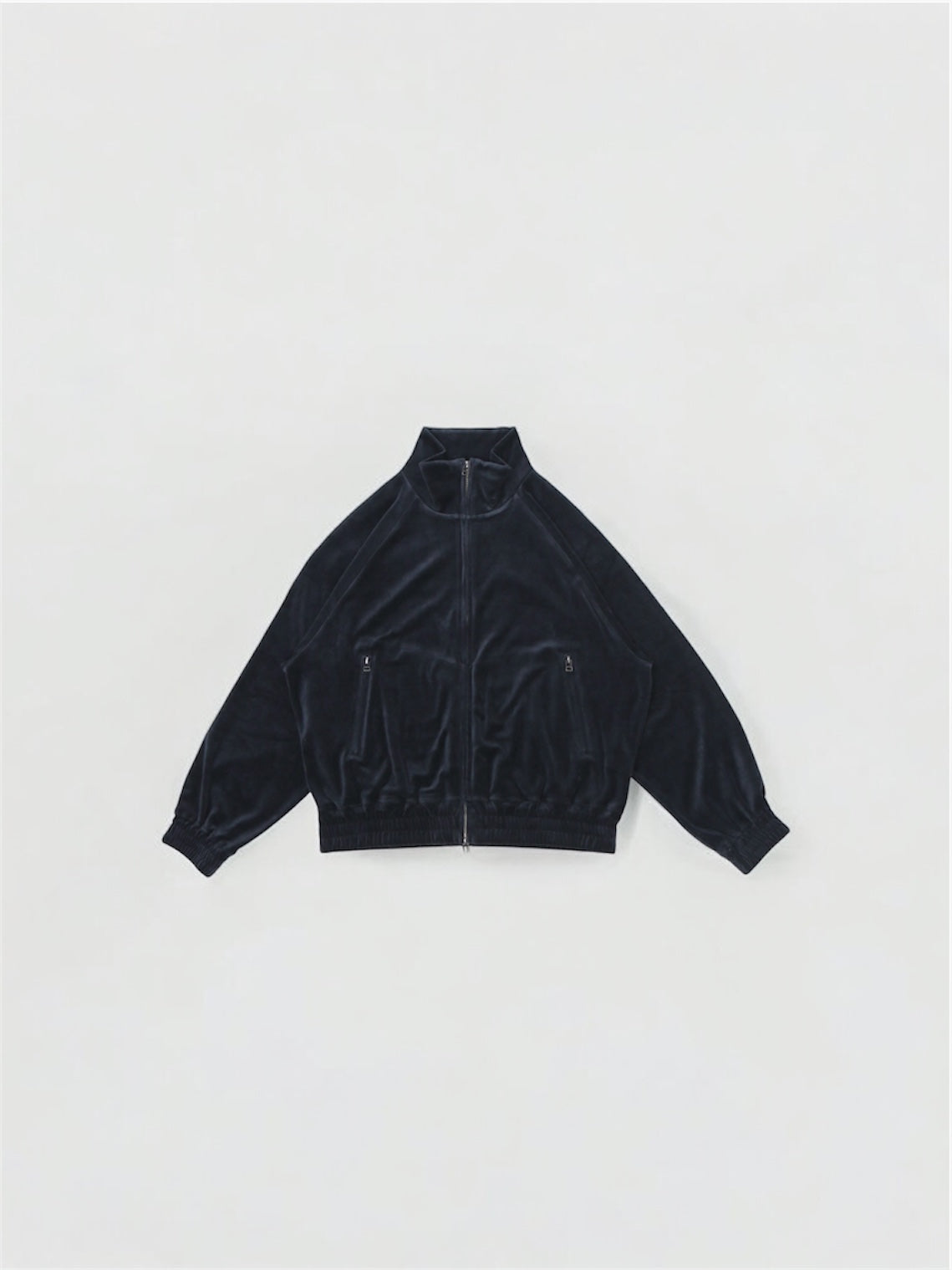 VELOUR JACKET【A-113】STEEL NAVY