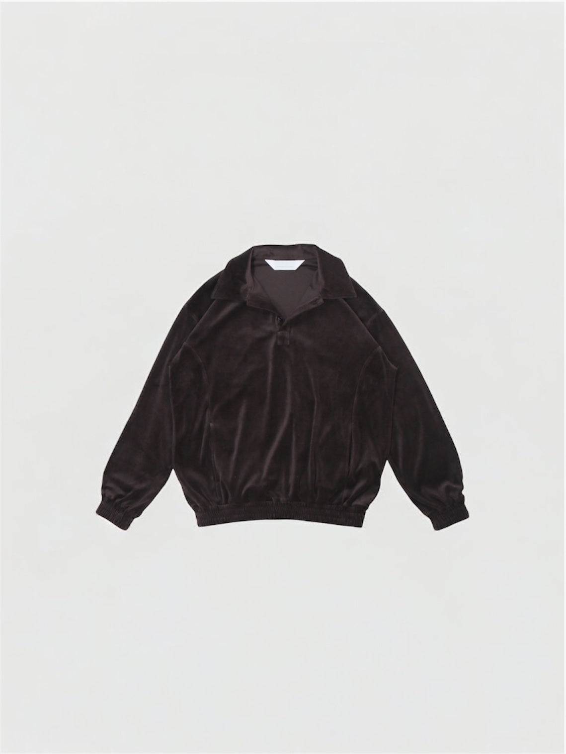 VELOUR POLO【A-95】SHINE BROWN