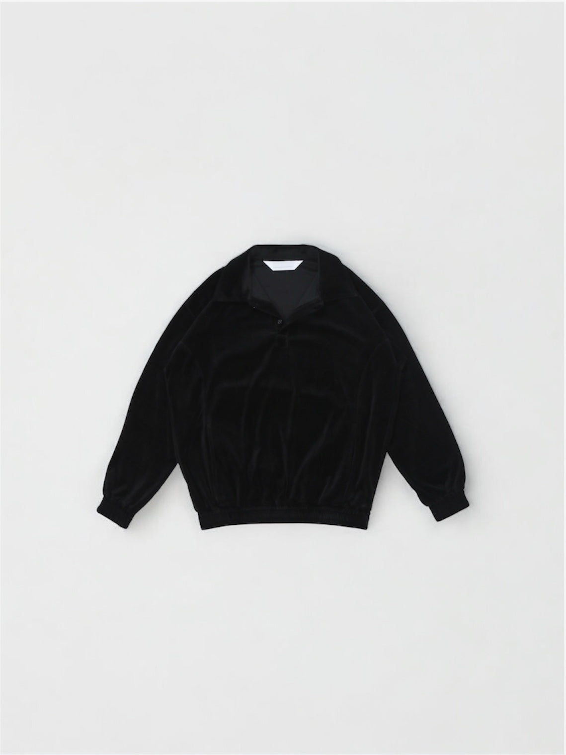 VELOUR POLO【A-95】BLACK
