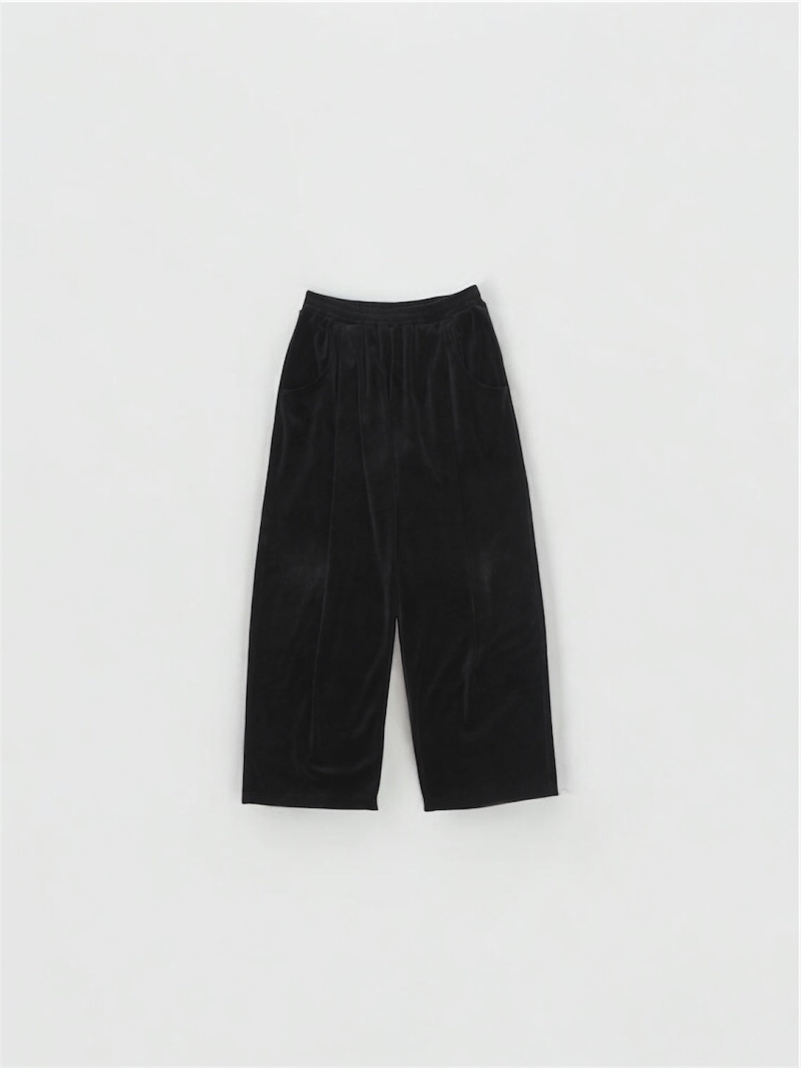 VELOUR TUCK PANTS 【A-111】BLACK