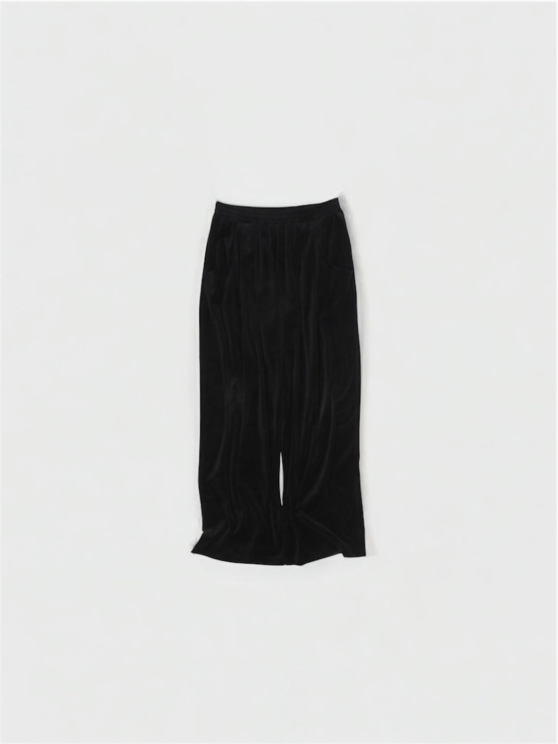 VELOUR TUCK PANTS 【A-111】BLACK
