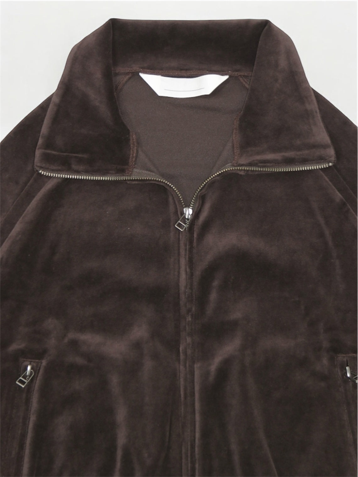 VELOUR JACKET【A-113】SHINE BROWN