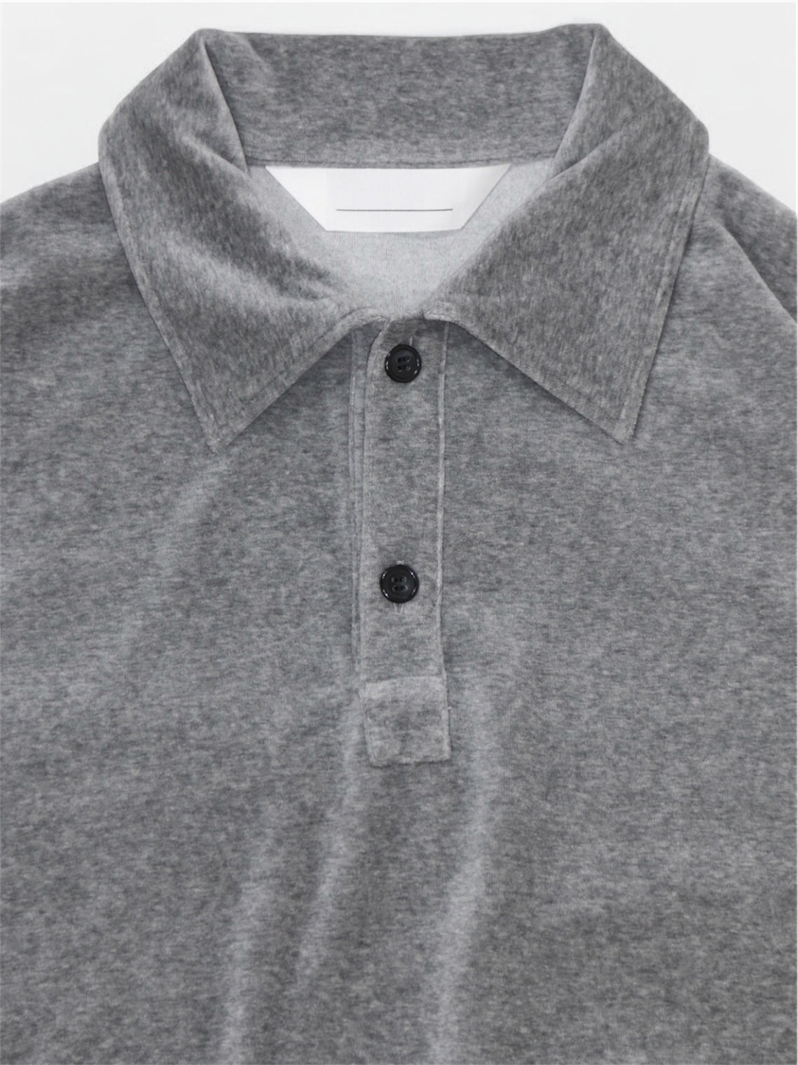 VELOUR POLO【A-95】HEATHER