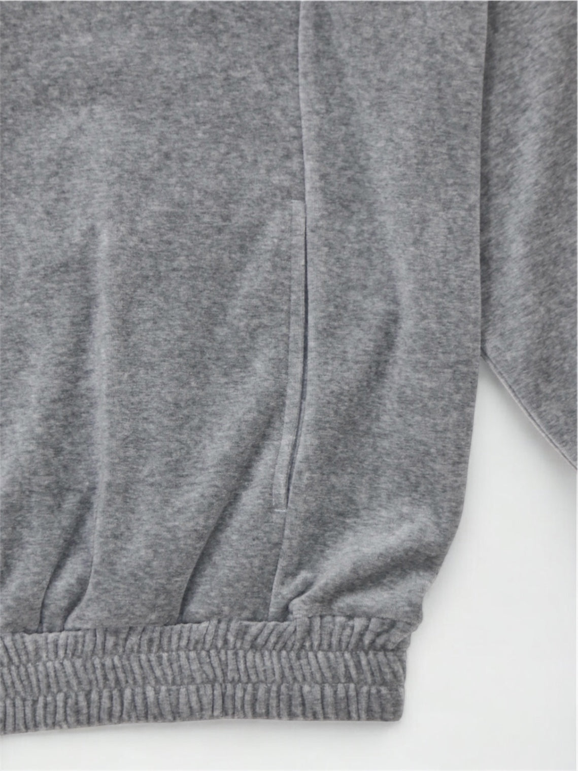 VELOUR POLO【A-95】HEATHER