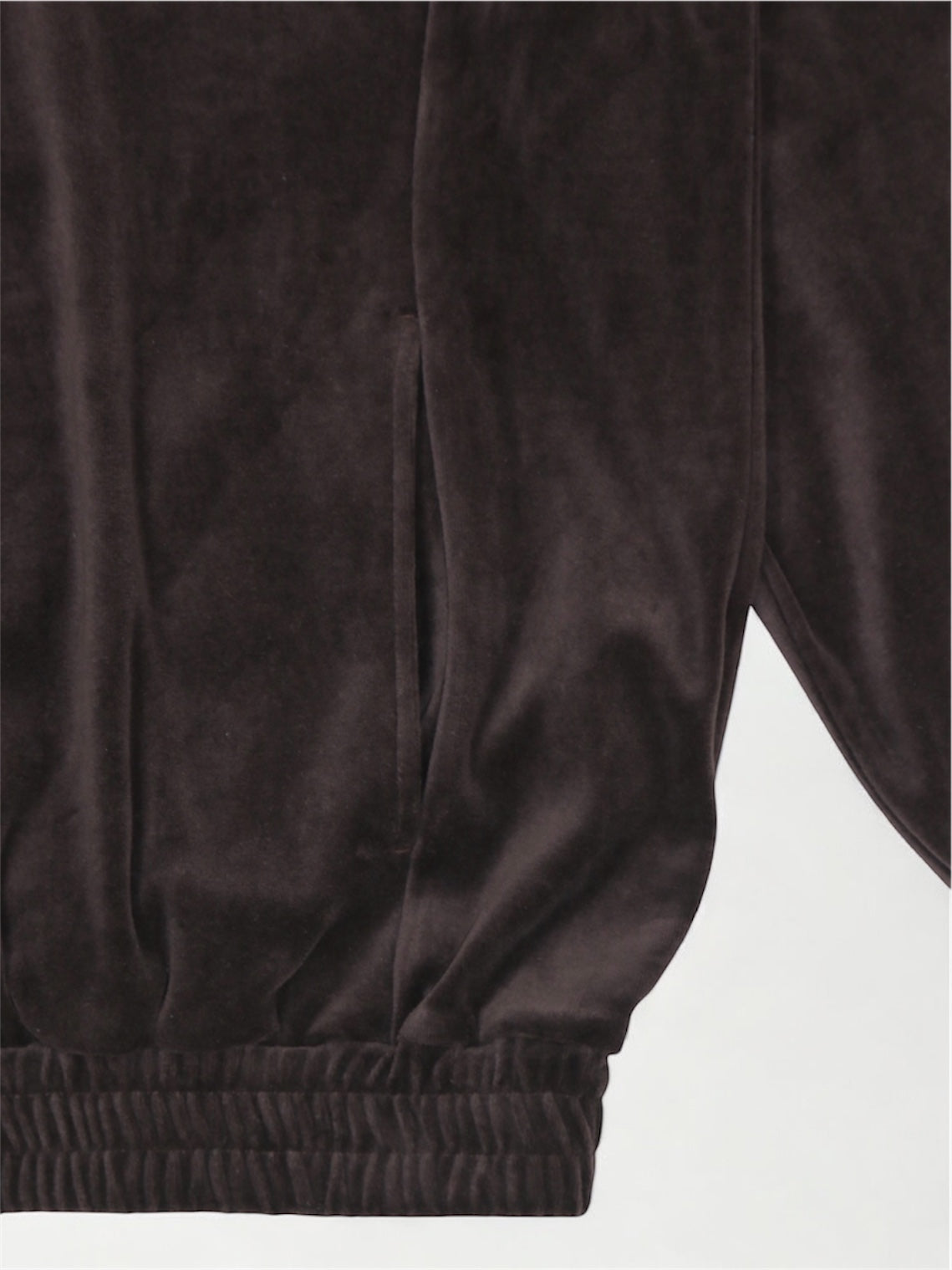 VELOUR POLO【A-95】SHINE BROWN