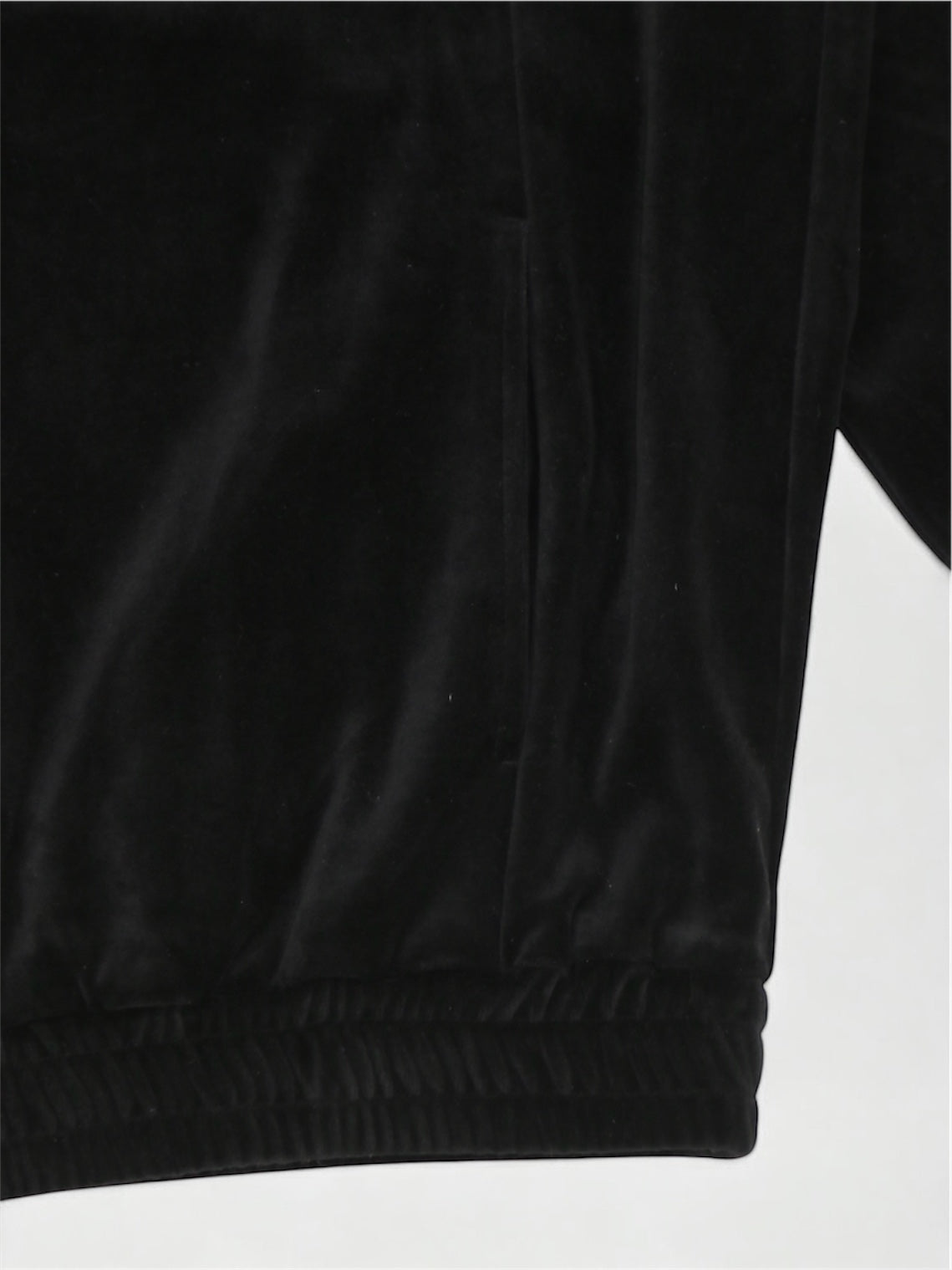 VELOUR POLO【A-95】BLACK