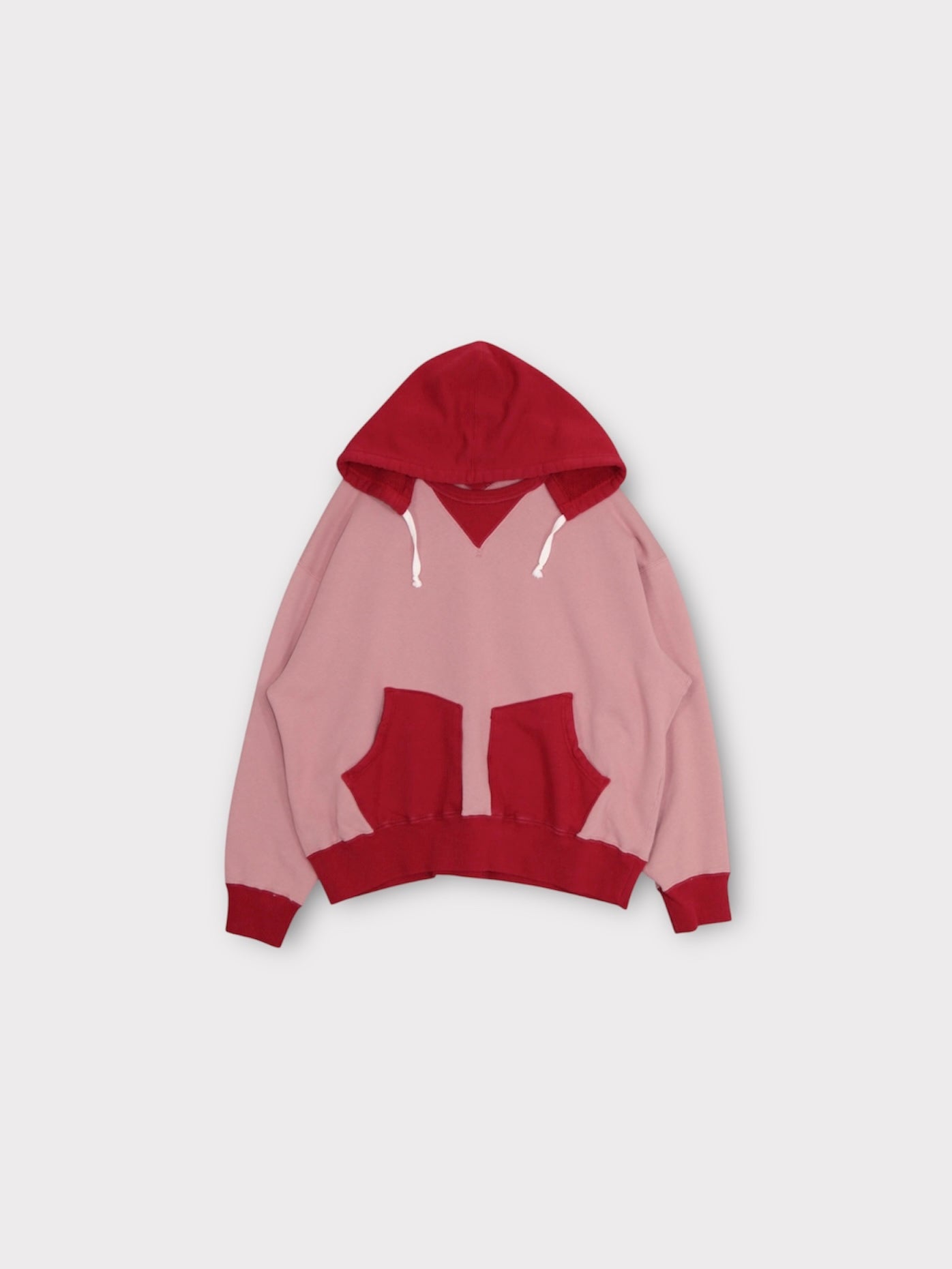 AFTER HOODED SWEAT【A114】FADE RED/SCARLET