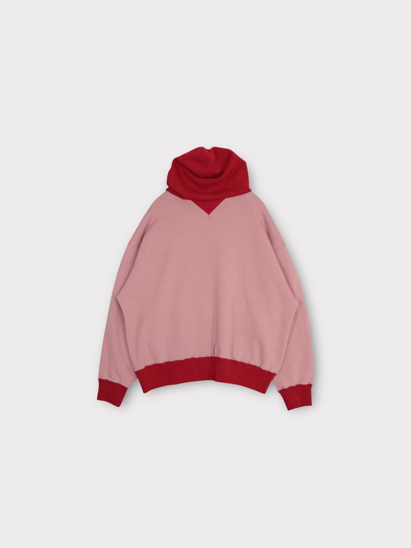 AFTER HOODED SWEAT【A114】FADE RED/SCARLET