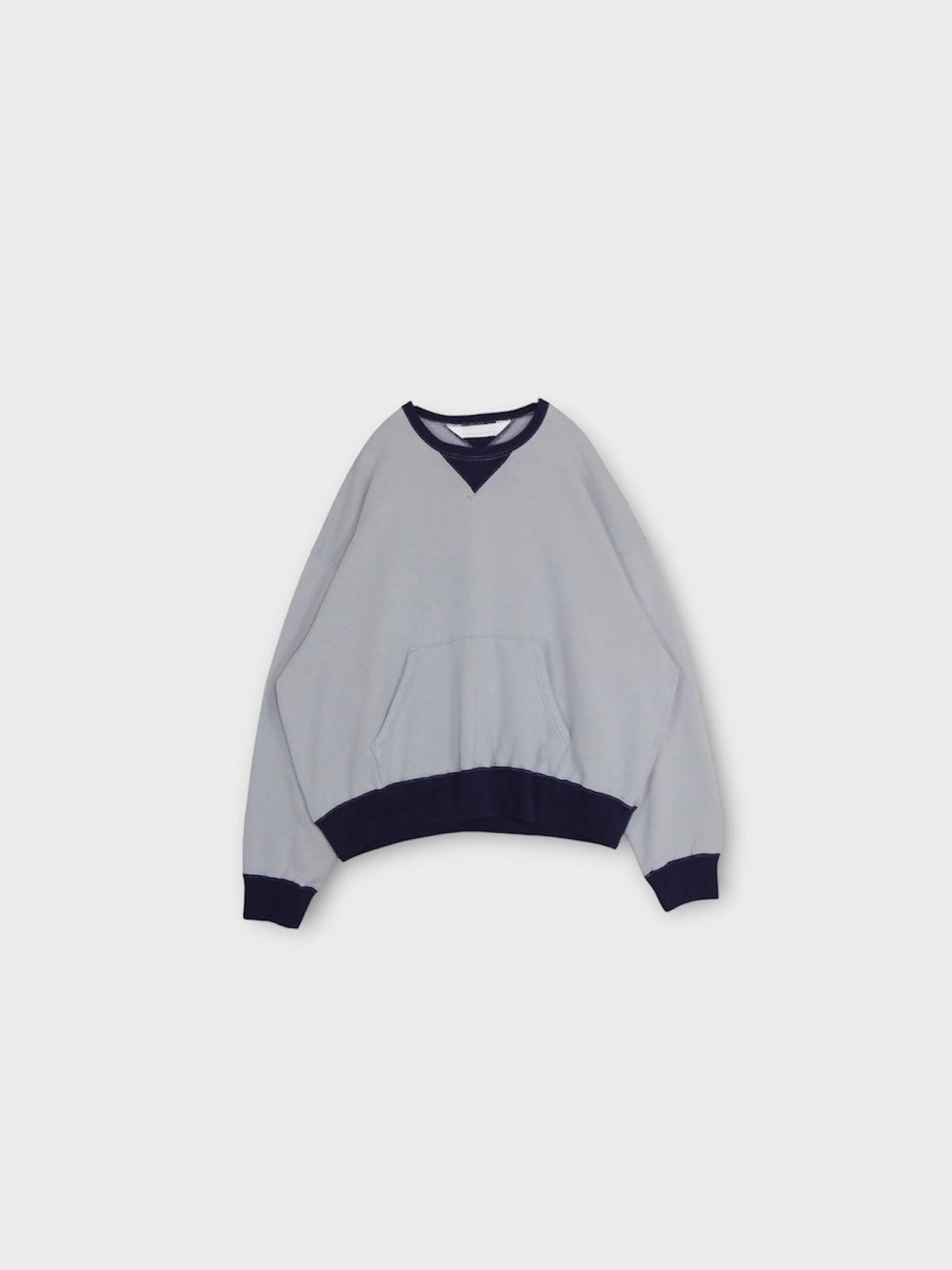 WV SWEAT【A115】DUSTY BLUE/EGGPLANT