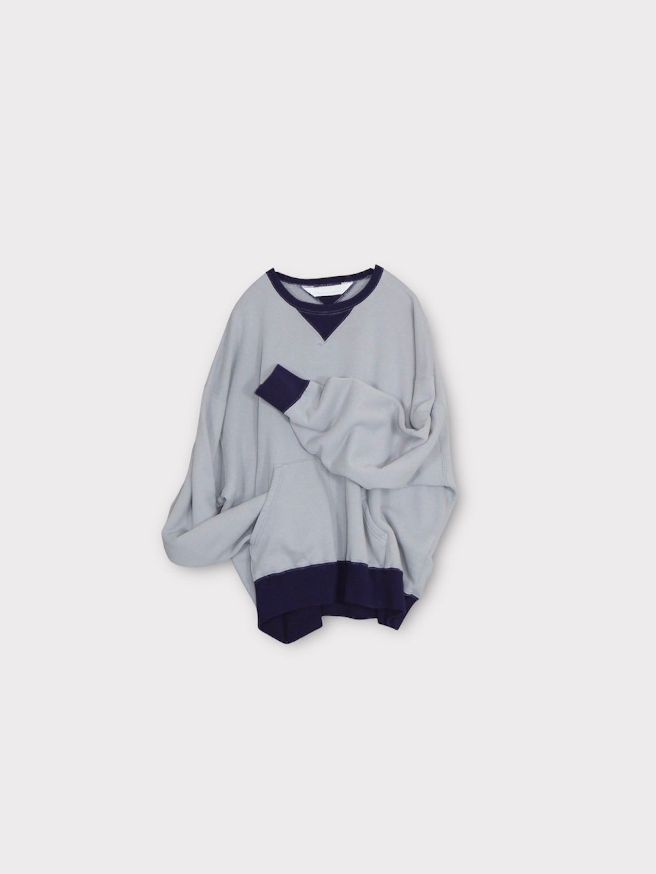 WV SWEAT【A115】DUSTY BLUE/EGGPLANT