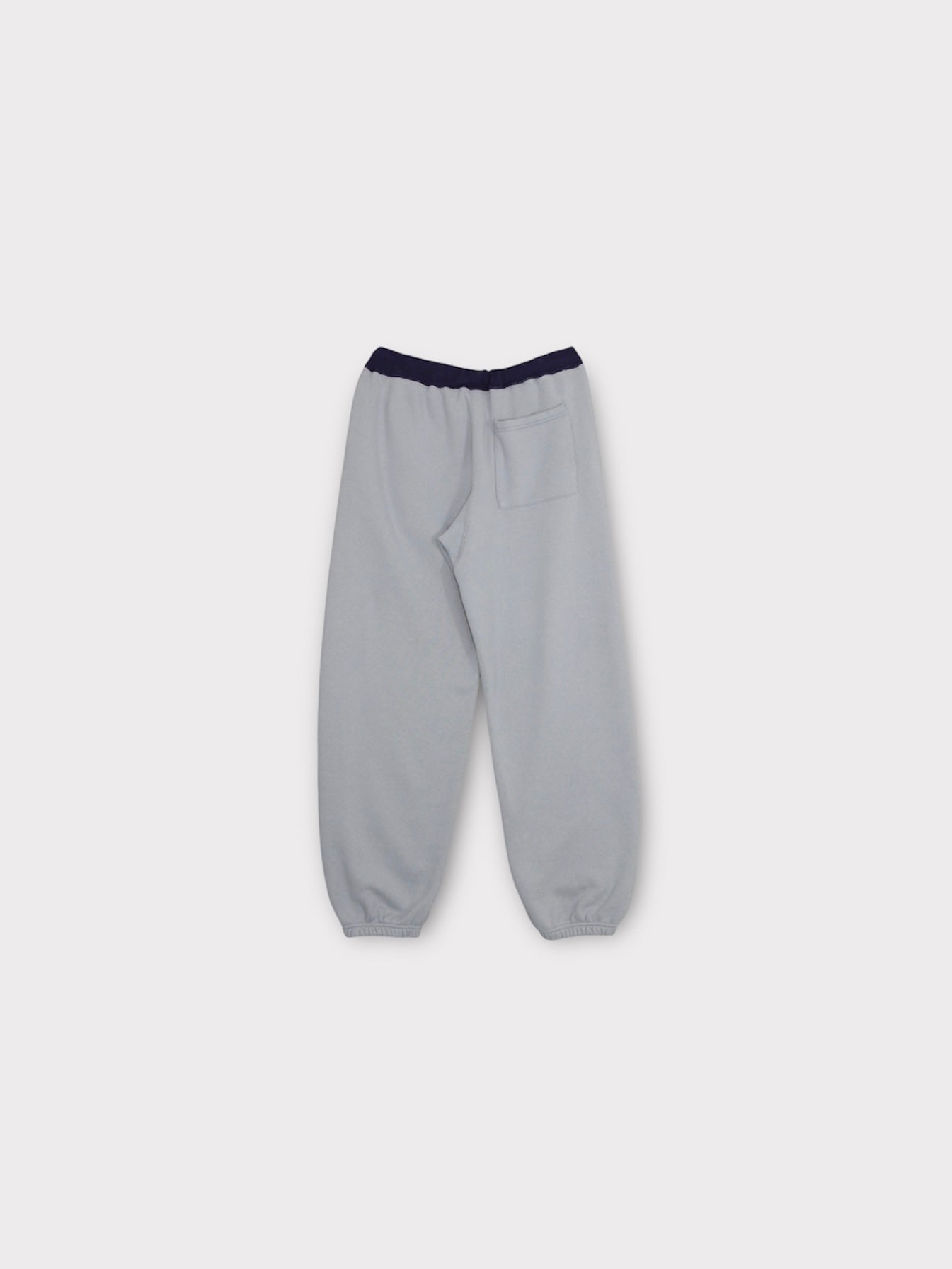 SIDESEAMLESS SWEAT PANTS【A-116】DUSTY BLUE/EGGPLANT