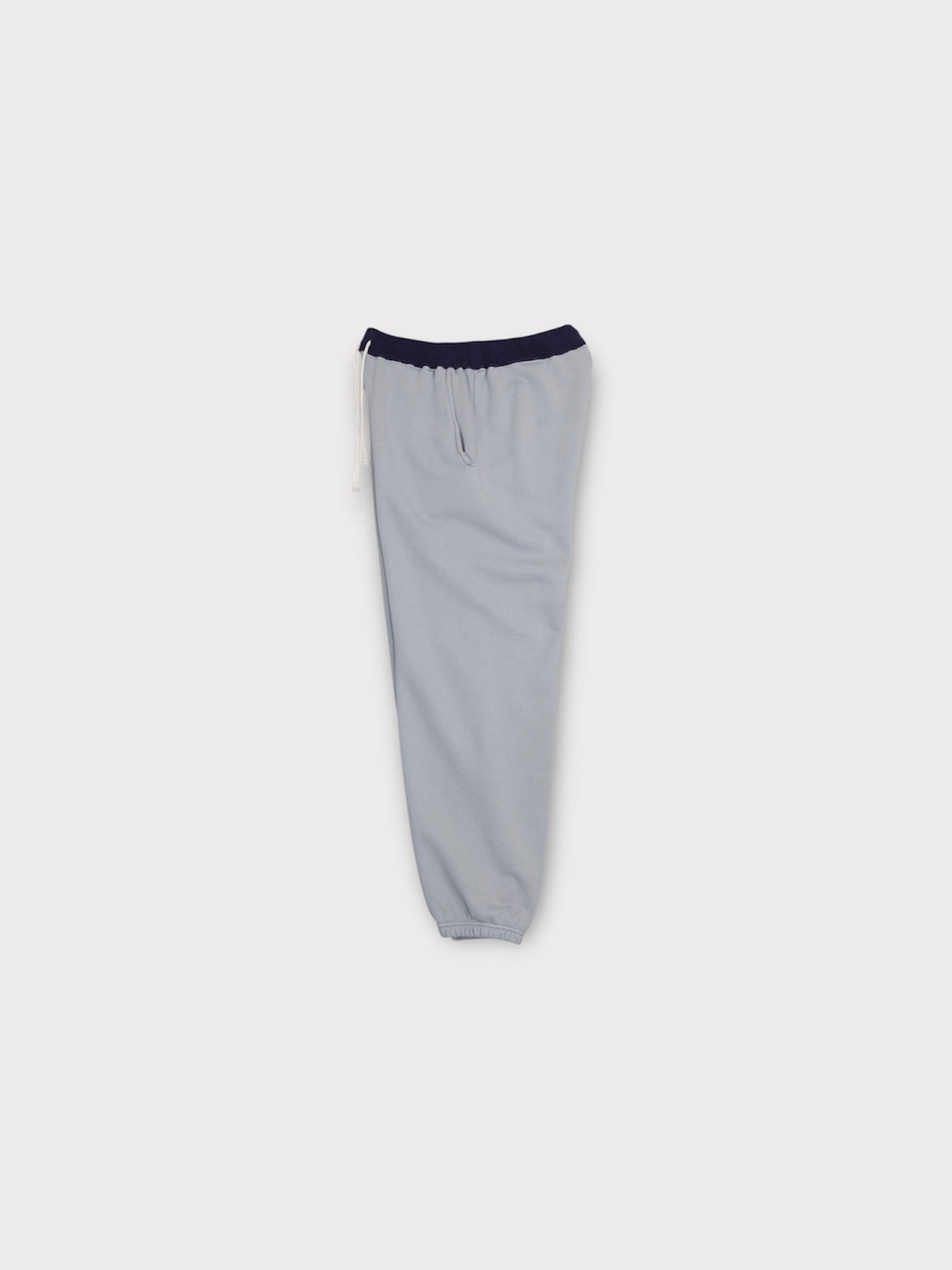 SIDESEAMLESS SWEAT PANTS【A-116】DUSTY BLUE/EGGPLANT
