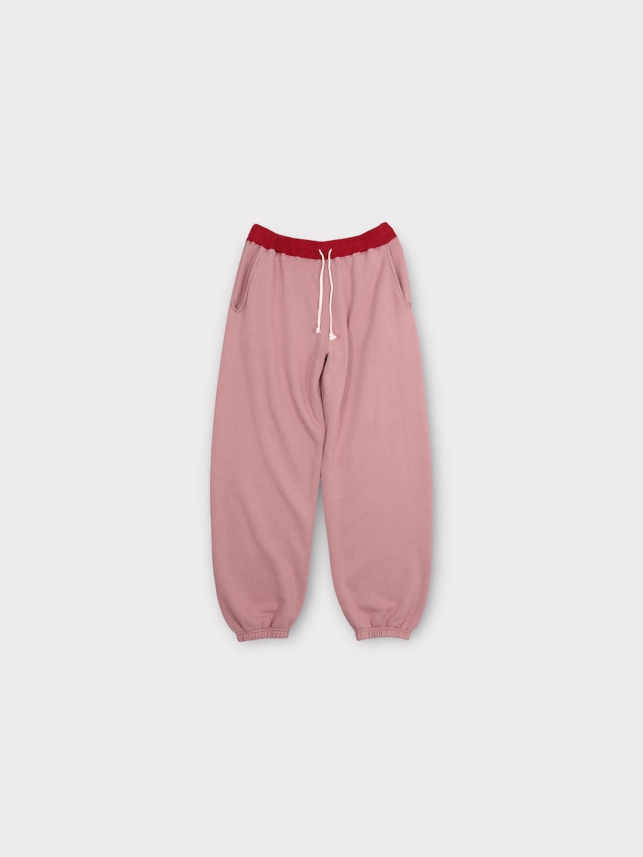 SIDESEAMLESS SWEAT PANTS【A-116】FADE RED/SCARLET