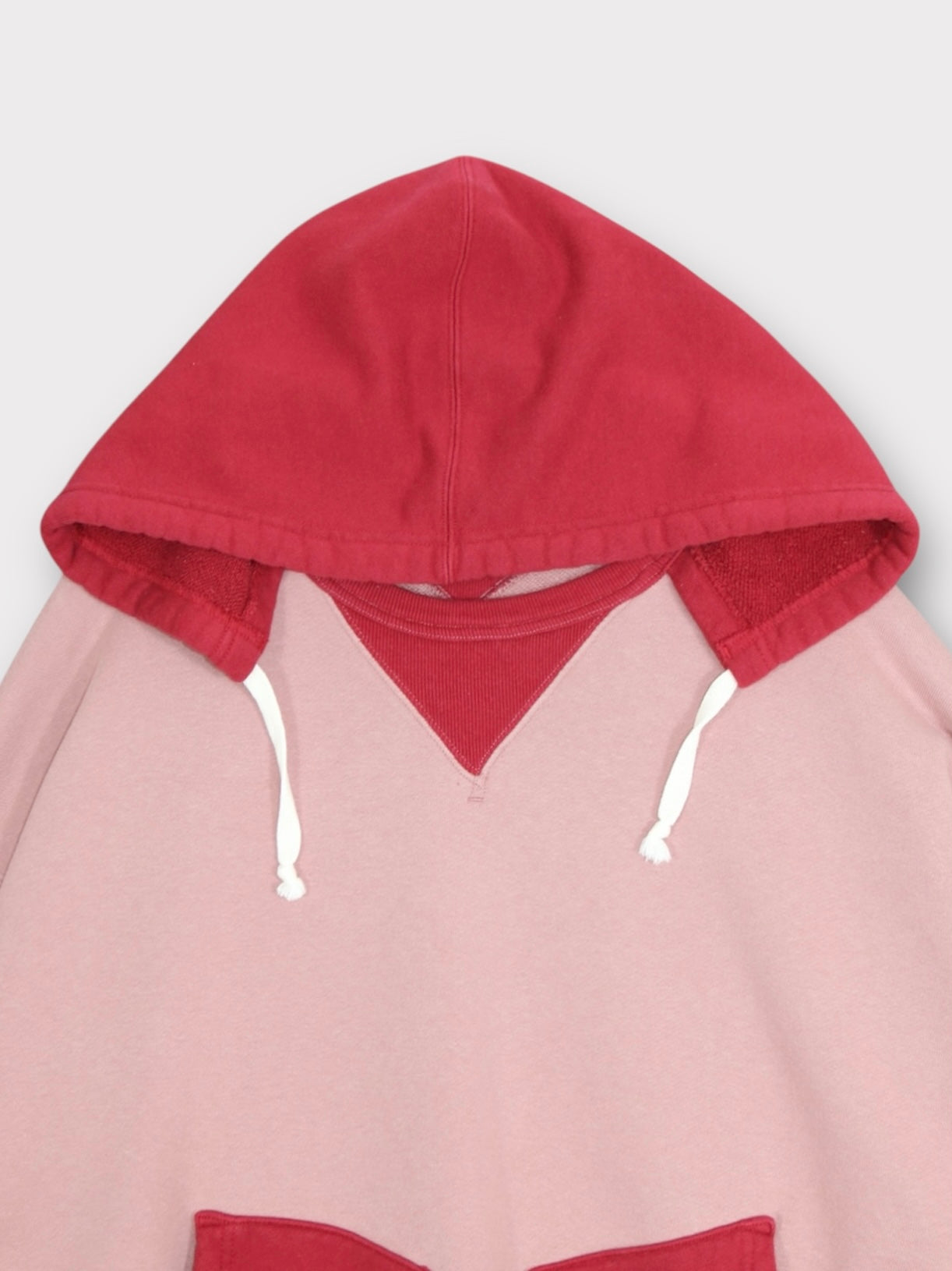 AFTER HOODED SWEAT【A114】FADE RED/SCARLET